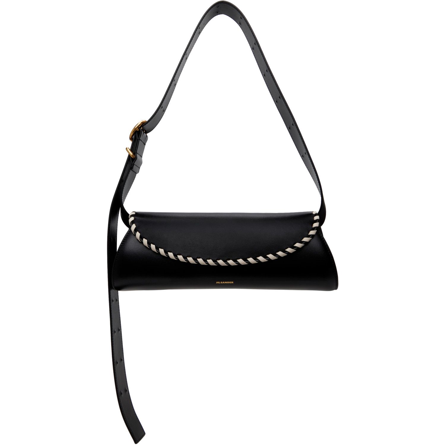 Jil Sander Black Cannolo Small Bag