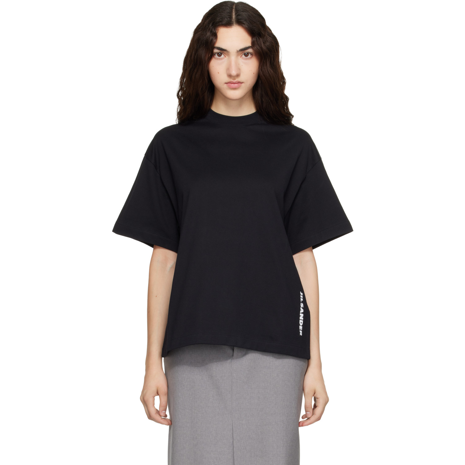 Jil Sander Black Cotton Crew-Neck T-shirt