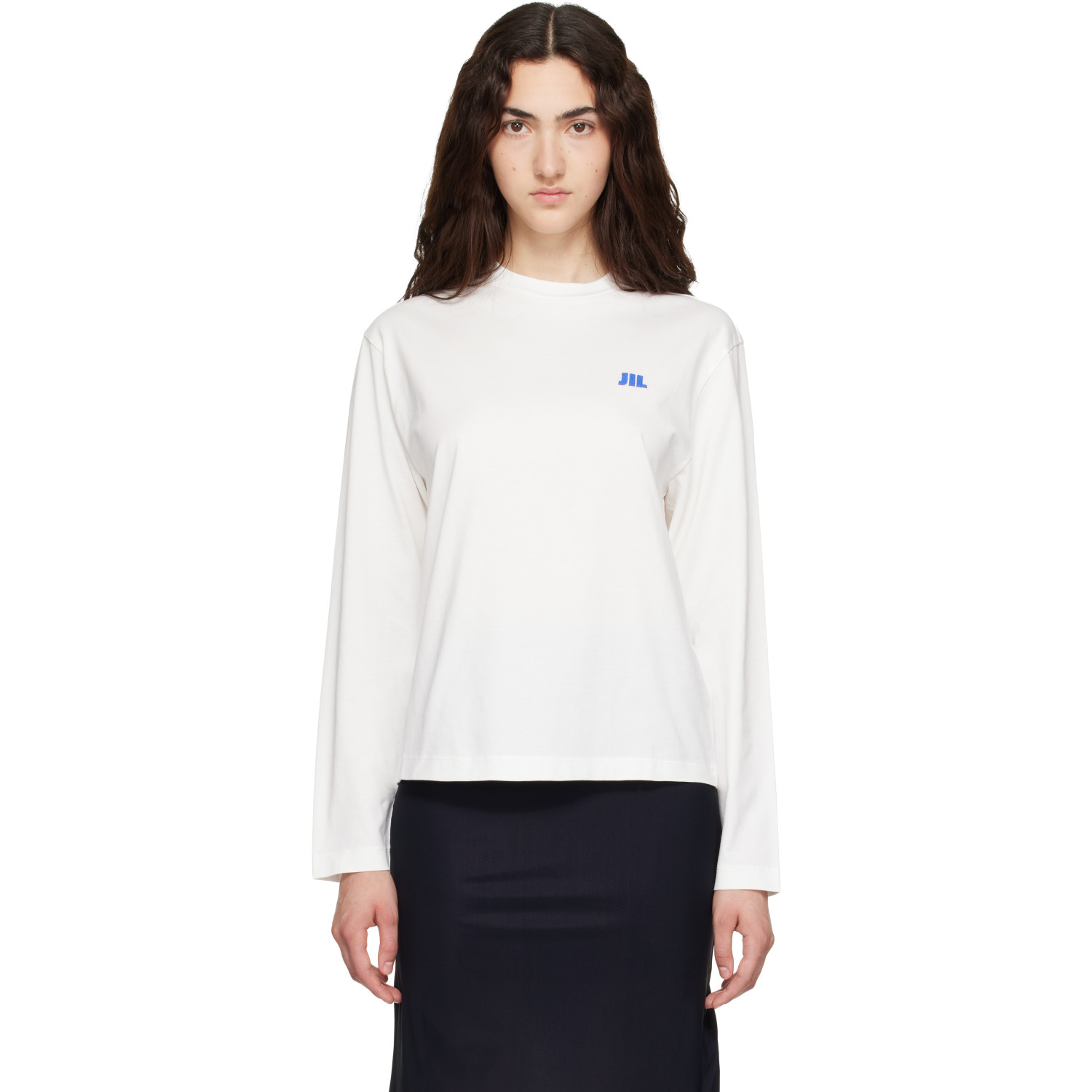Jil Sander White Cotton Crew-Neck T-shirt