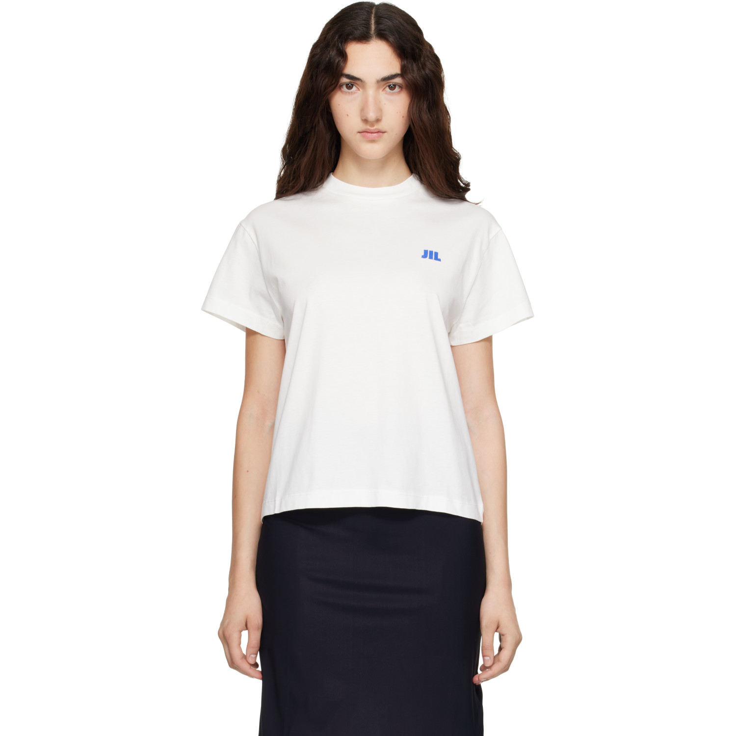 Jil Sander White Cotton Crew-Neck T-shirt