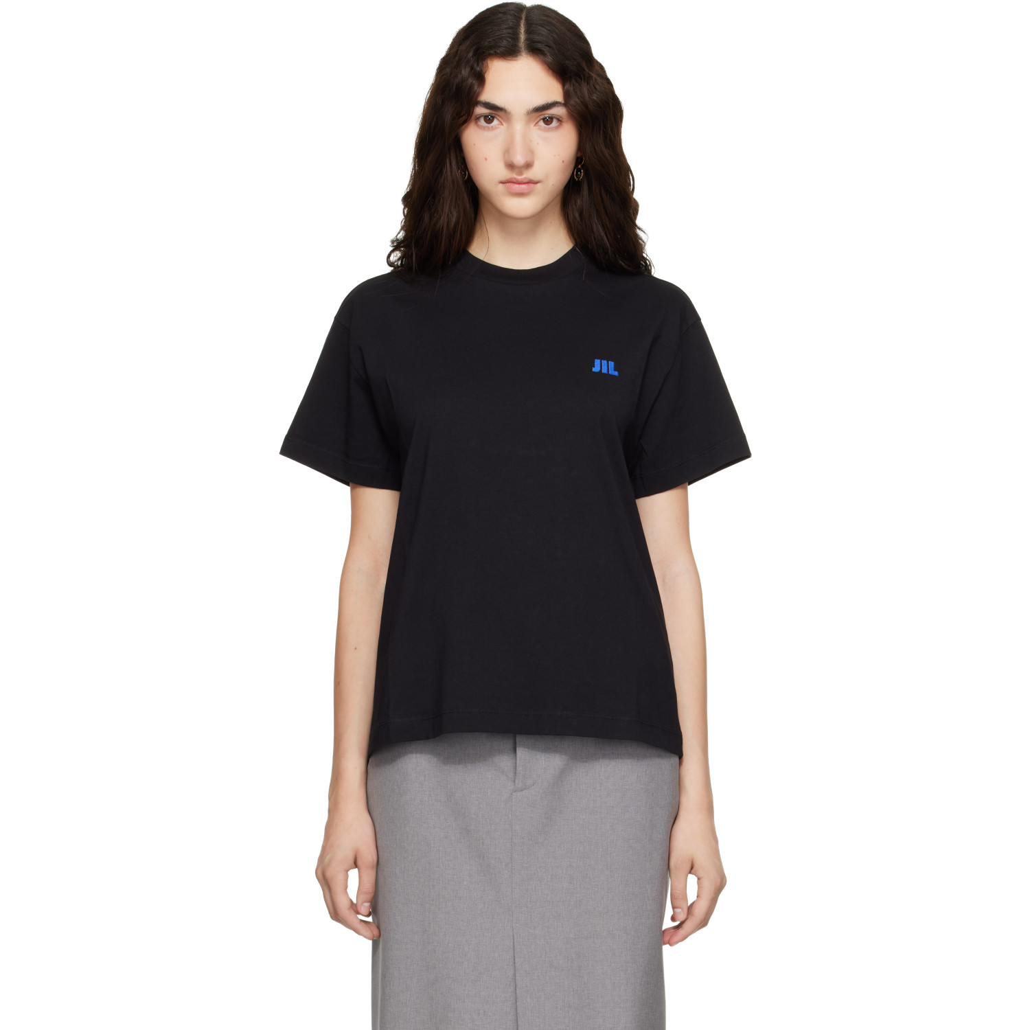 Jil Sander Black Cotton Crew-Neck T-shirt