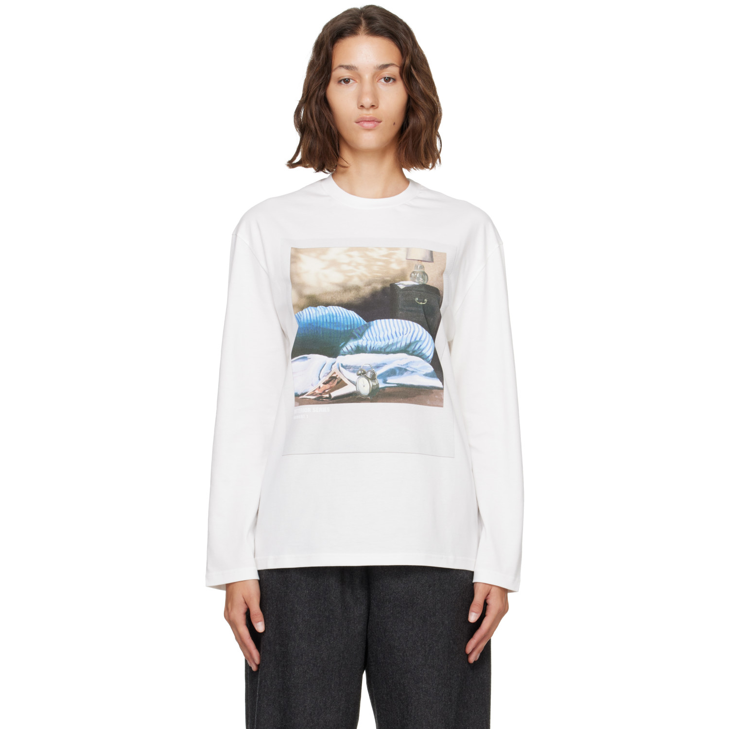 Jil Sander Off-White Photograph Long-Sleeve T-shirt