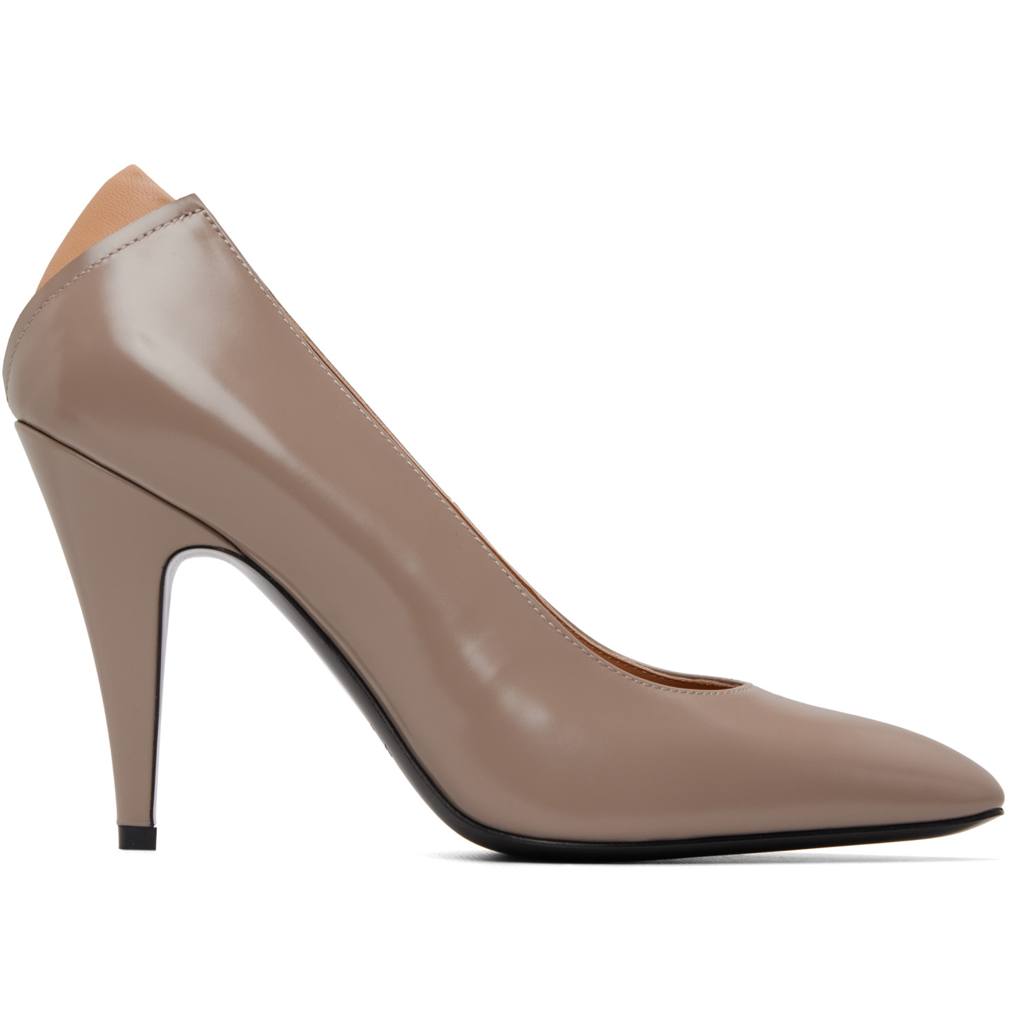 Jil Sander Taupe Alma Heels