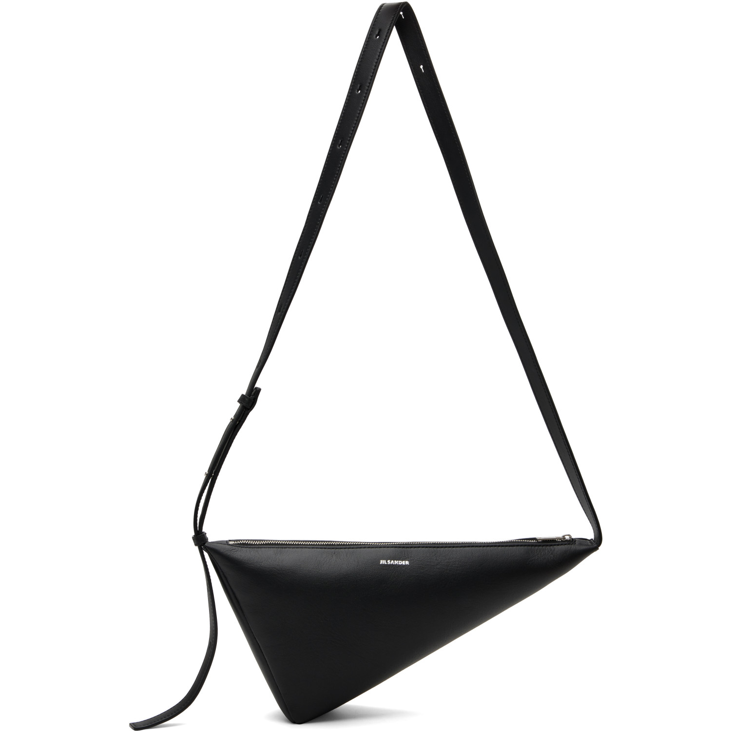 Jil Sander Black Triangle Crossbody Bag