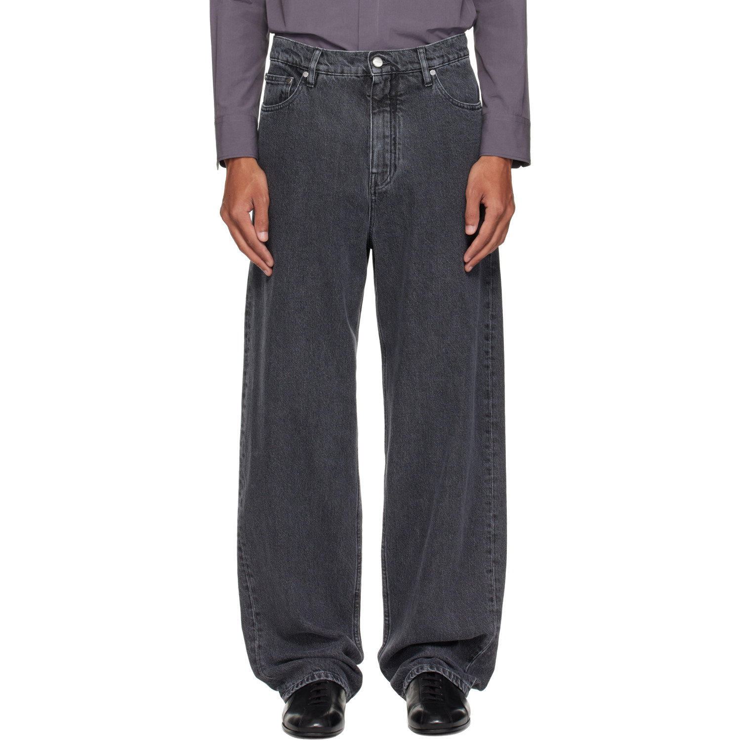 Jil Sander Gray Loose Lightweight Jeans