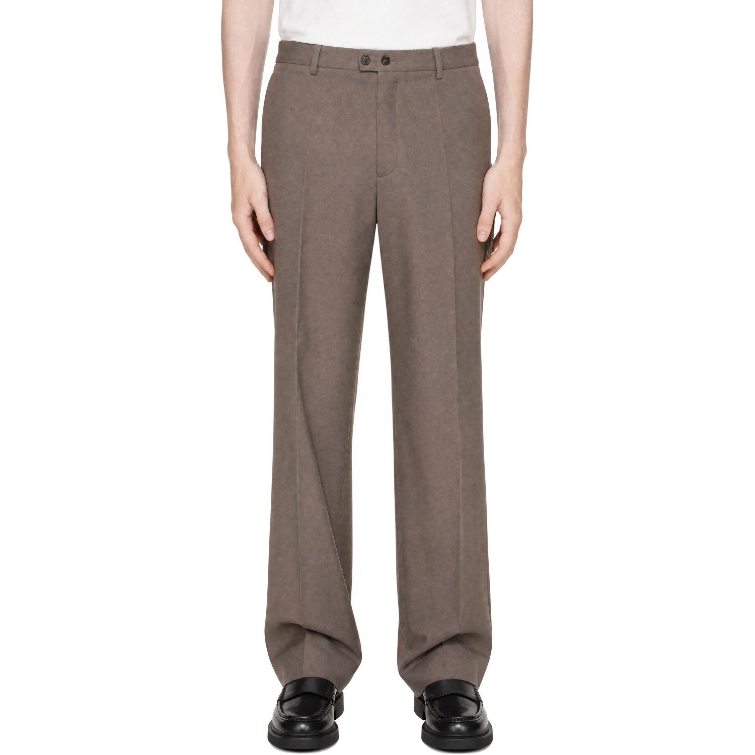 Jil Sander Taupe Wool Trousers