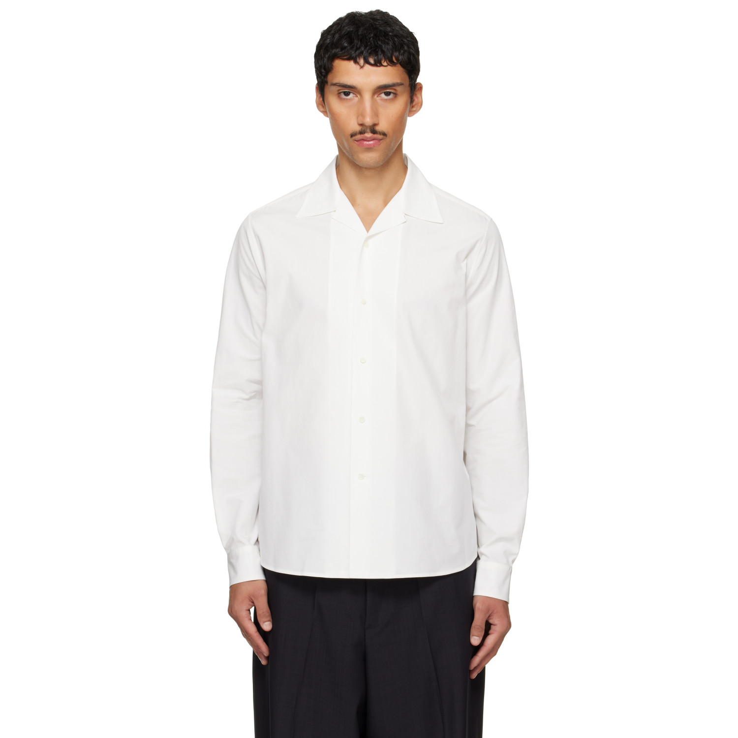 Jil Sander Off-White Camp Collar Shirt