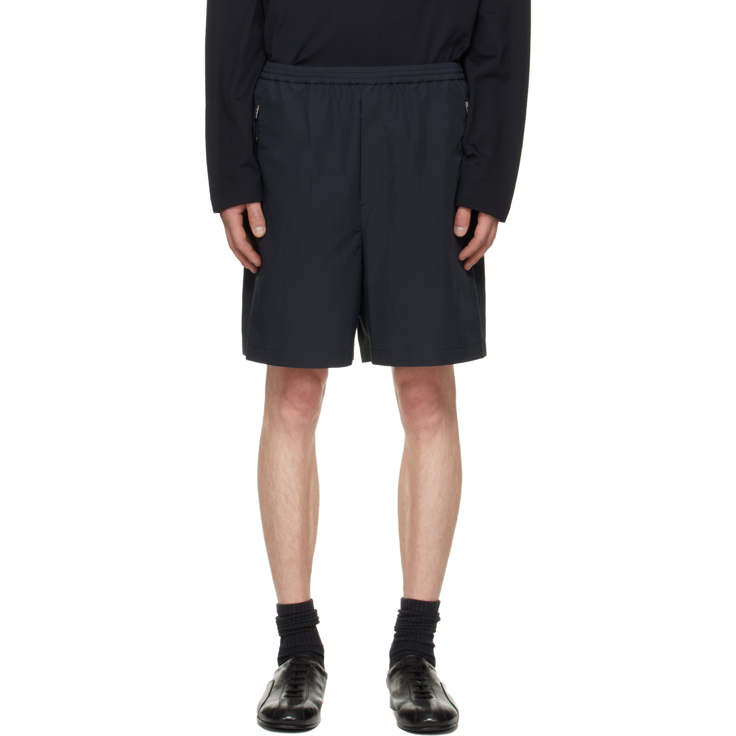 Jil Sander Black Polyester Shorts