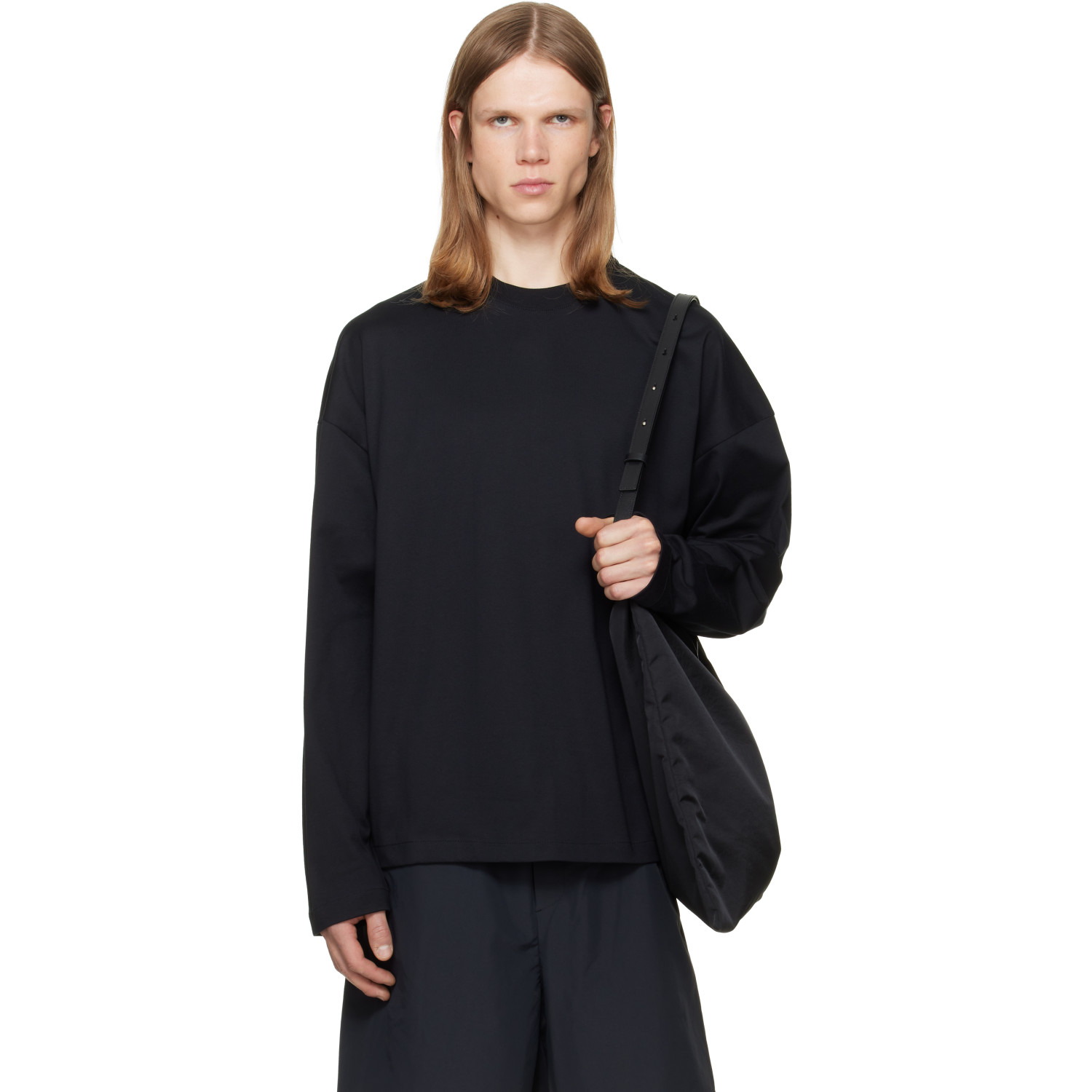 Jil Sander Black Cotton Crew-Neck T-shirt