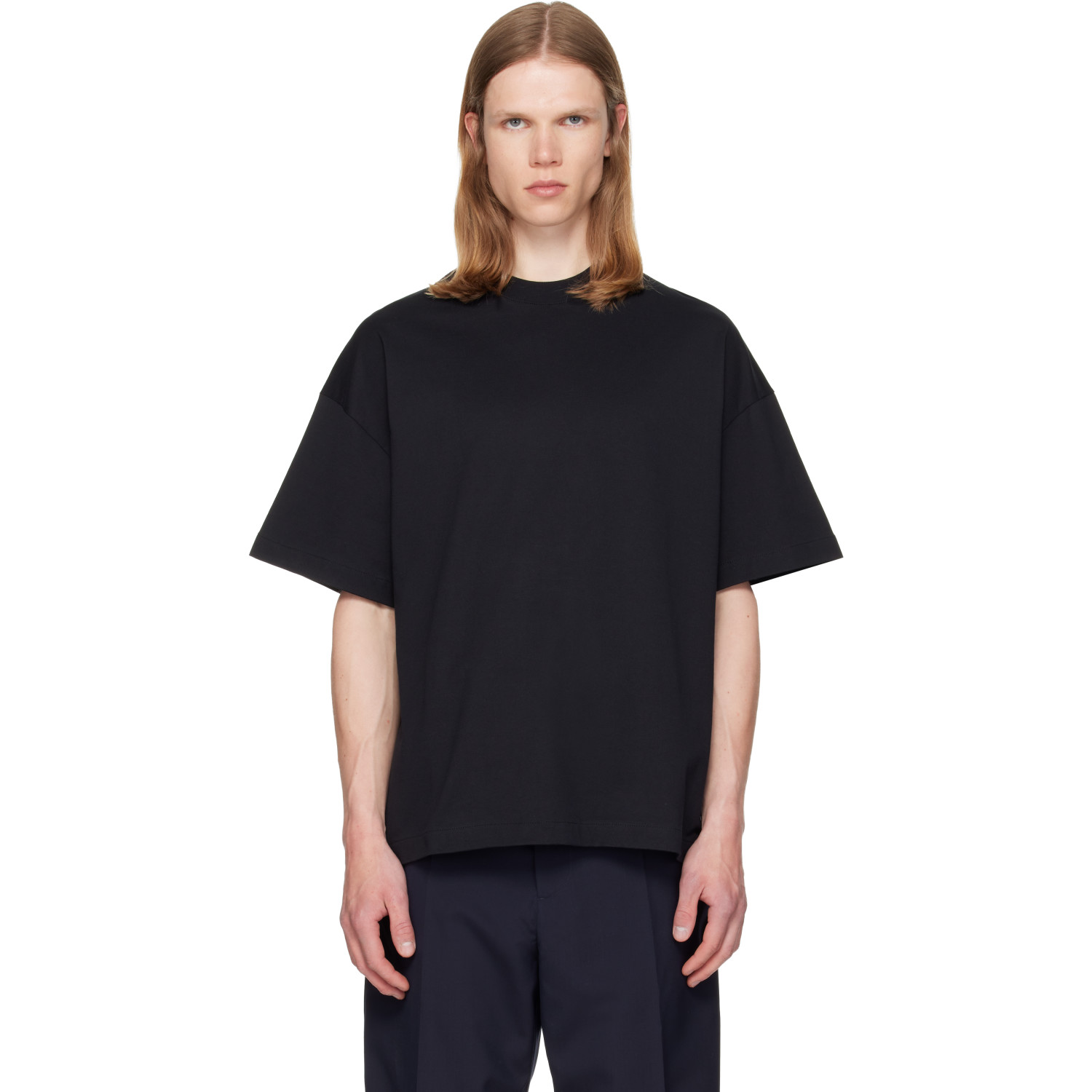 Jil Sander Black Crew-Neck T-shirt