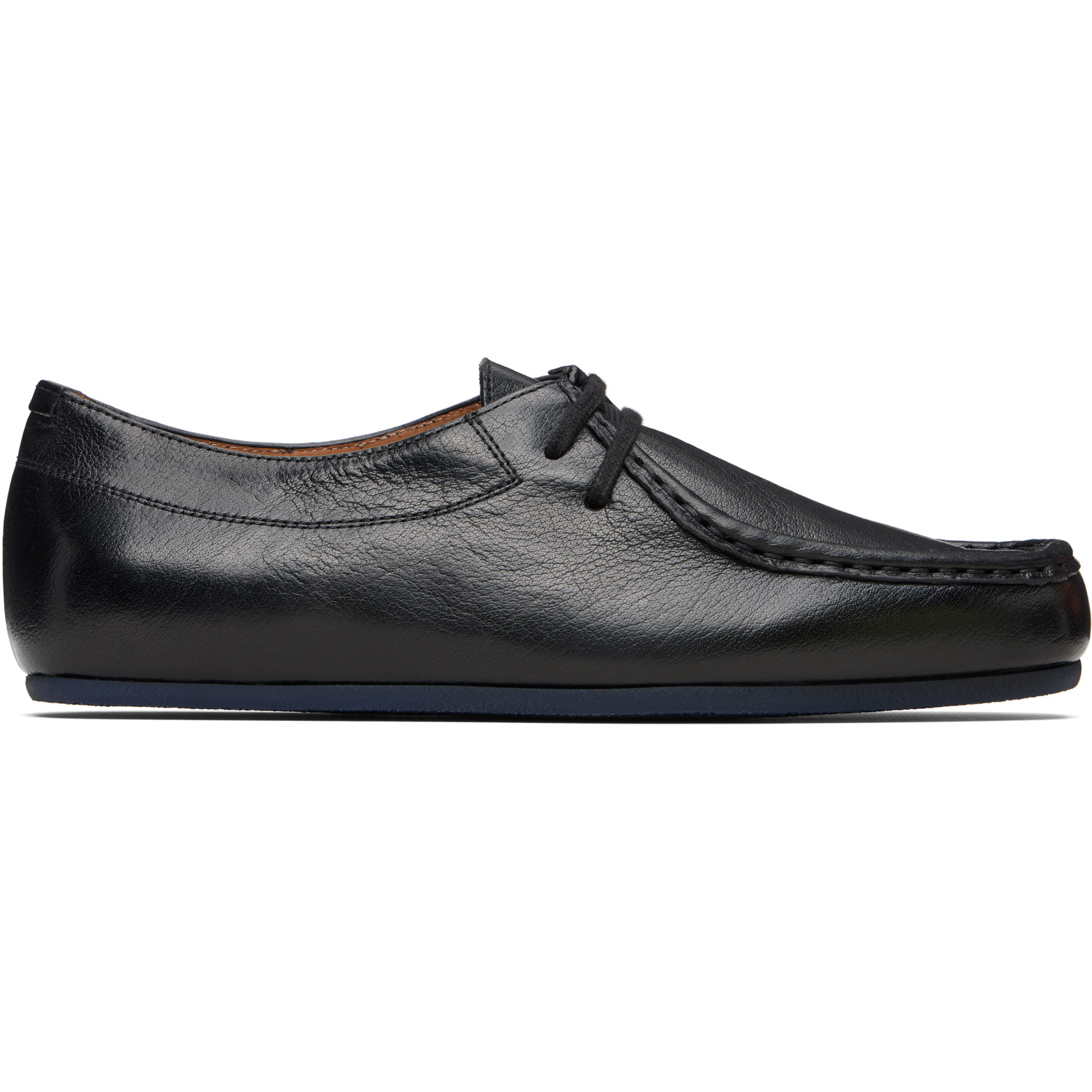 Jil Sander Black Hood Lace-Up Derbys