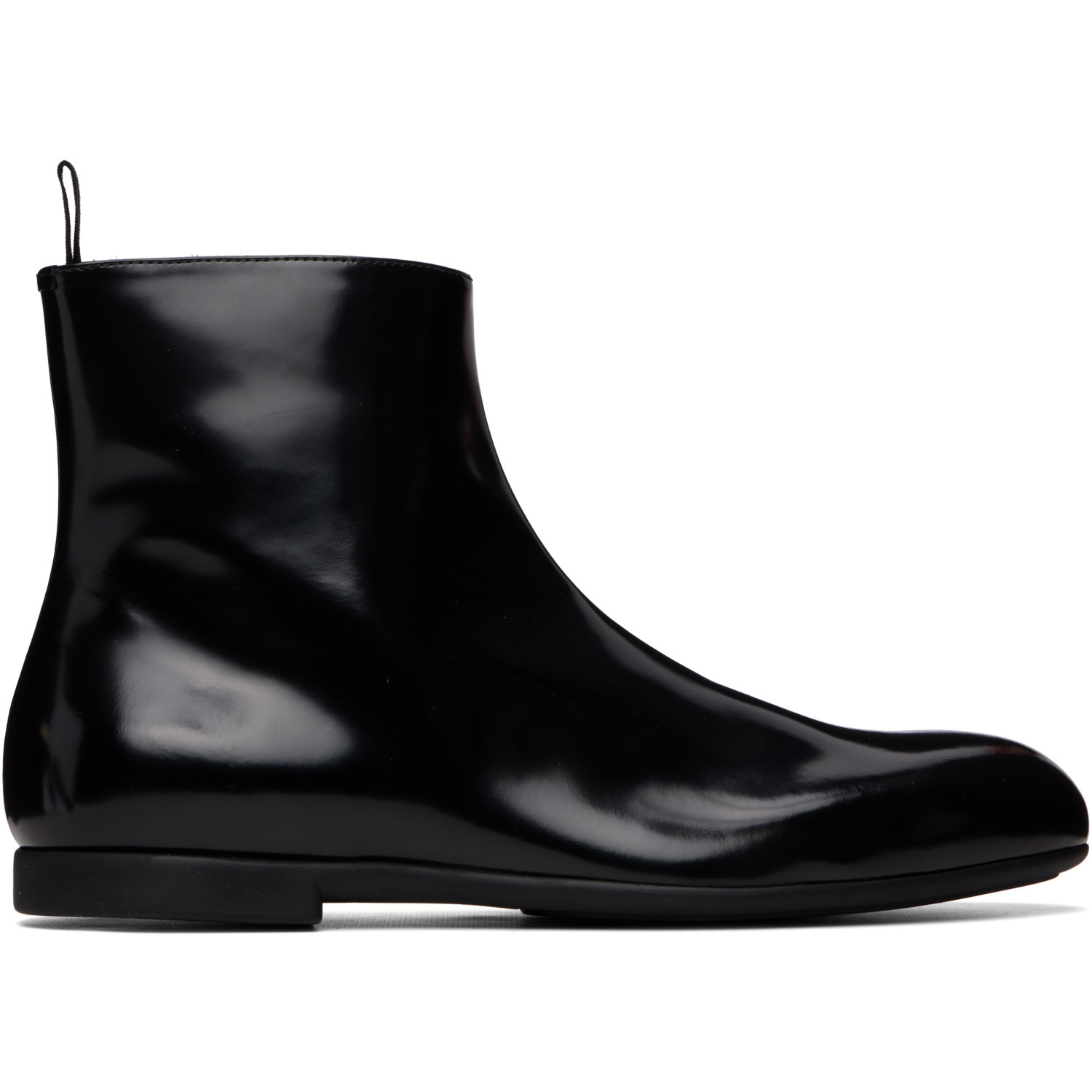 Jil Sander Black Ankle Boots
