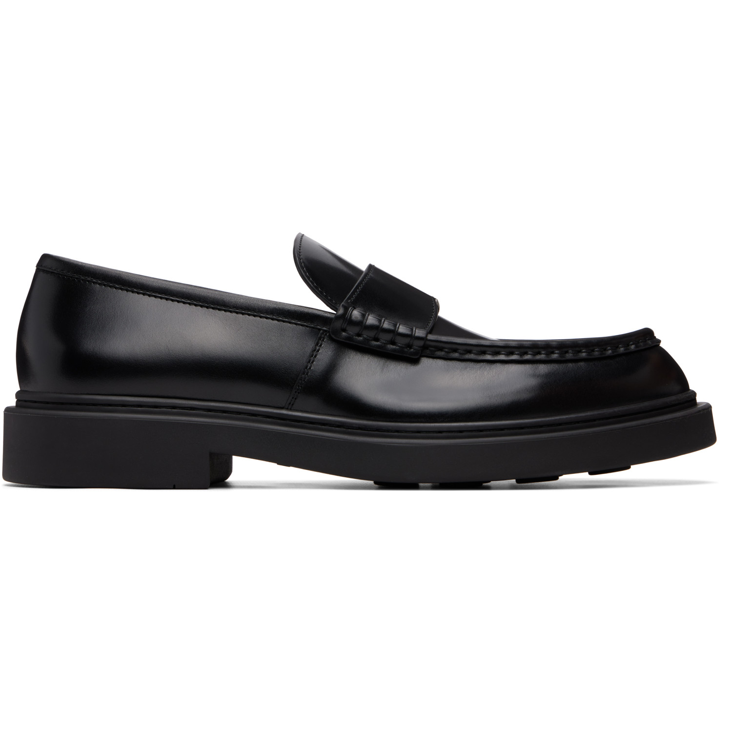 Jil Sander Black Calfskin Loafers
