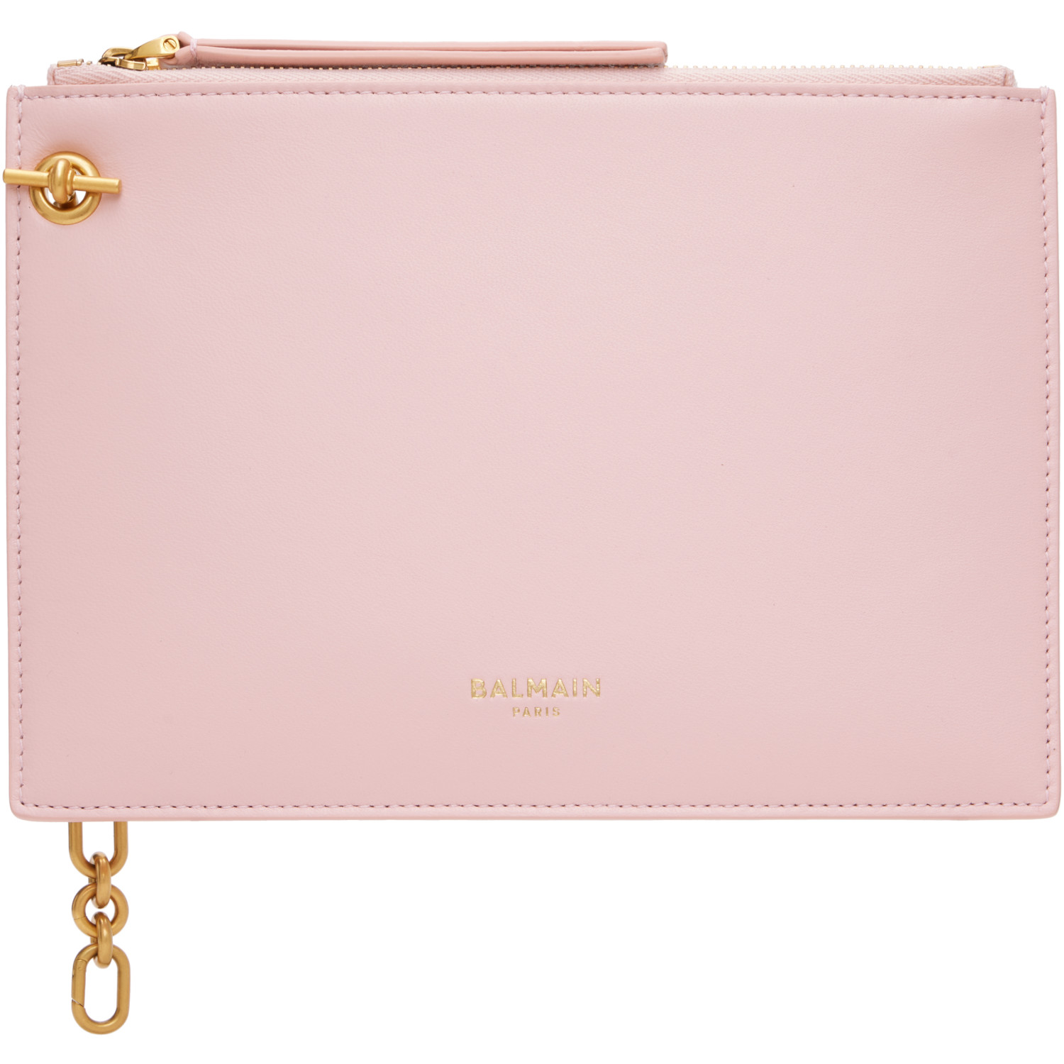 BALMAIN Pink Pulse Zipped Pouch