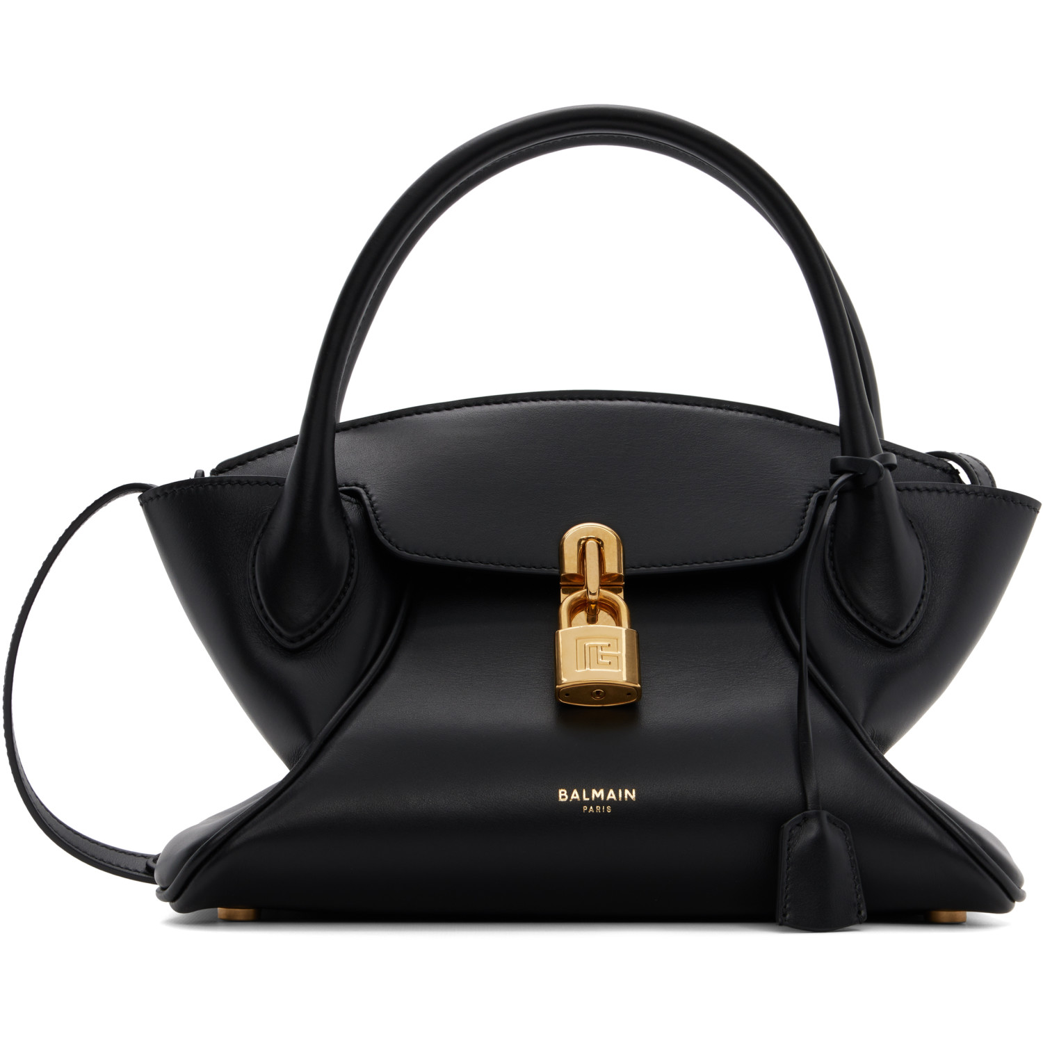BALMAIN Black Small Pulse Day Bag