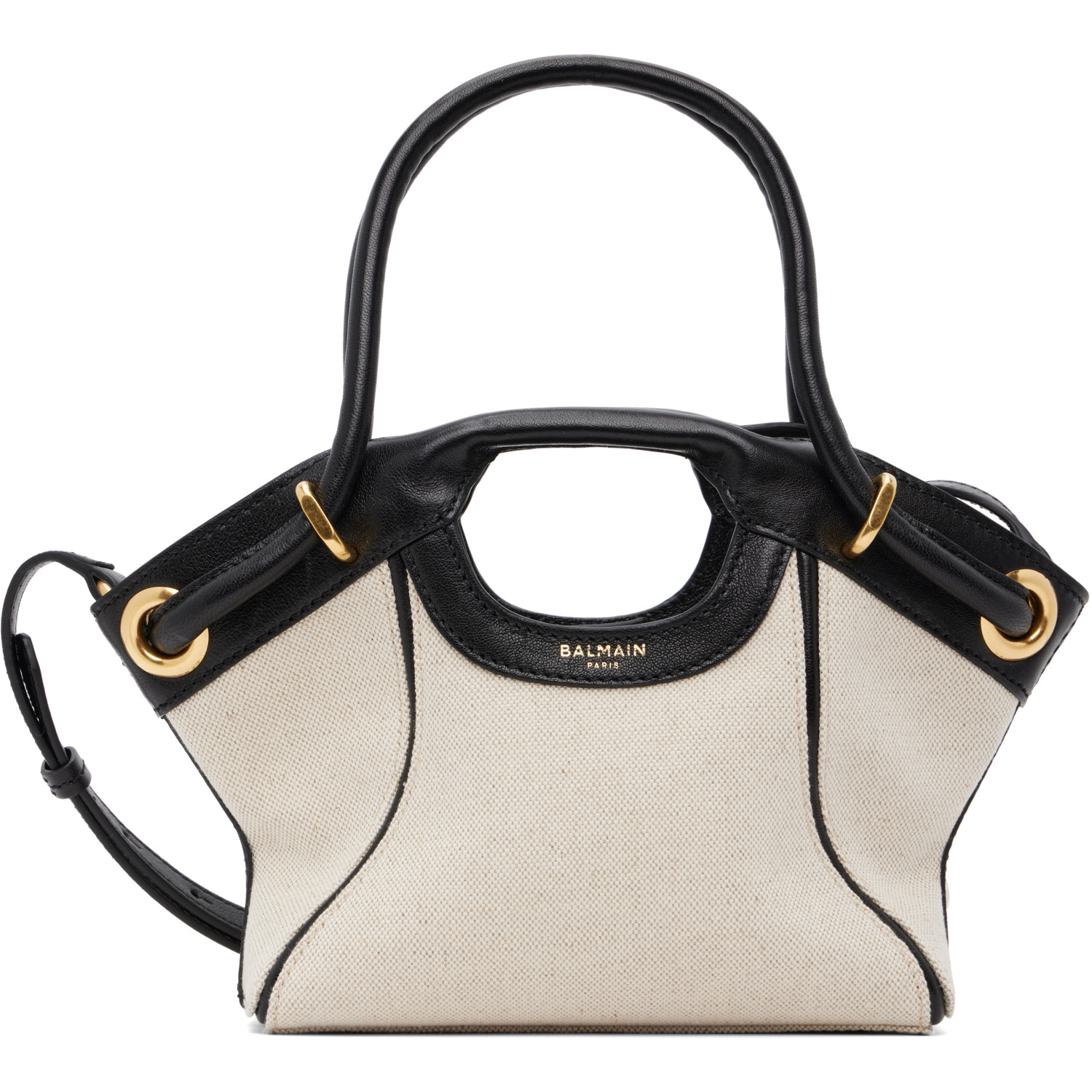 BALMAIN Black & Off-White Small Bag