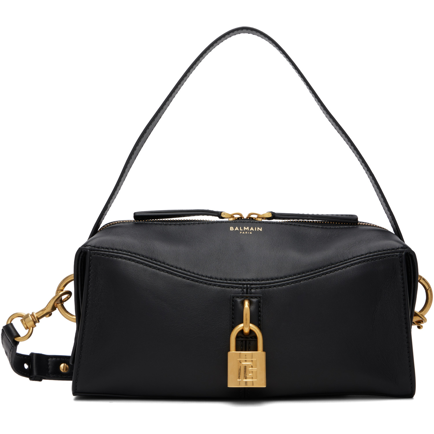 BALMAIN Black Small Pulse Bag
