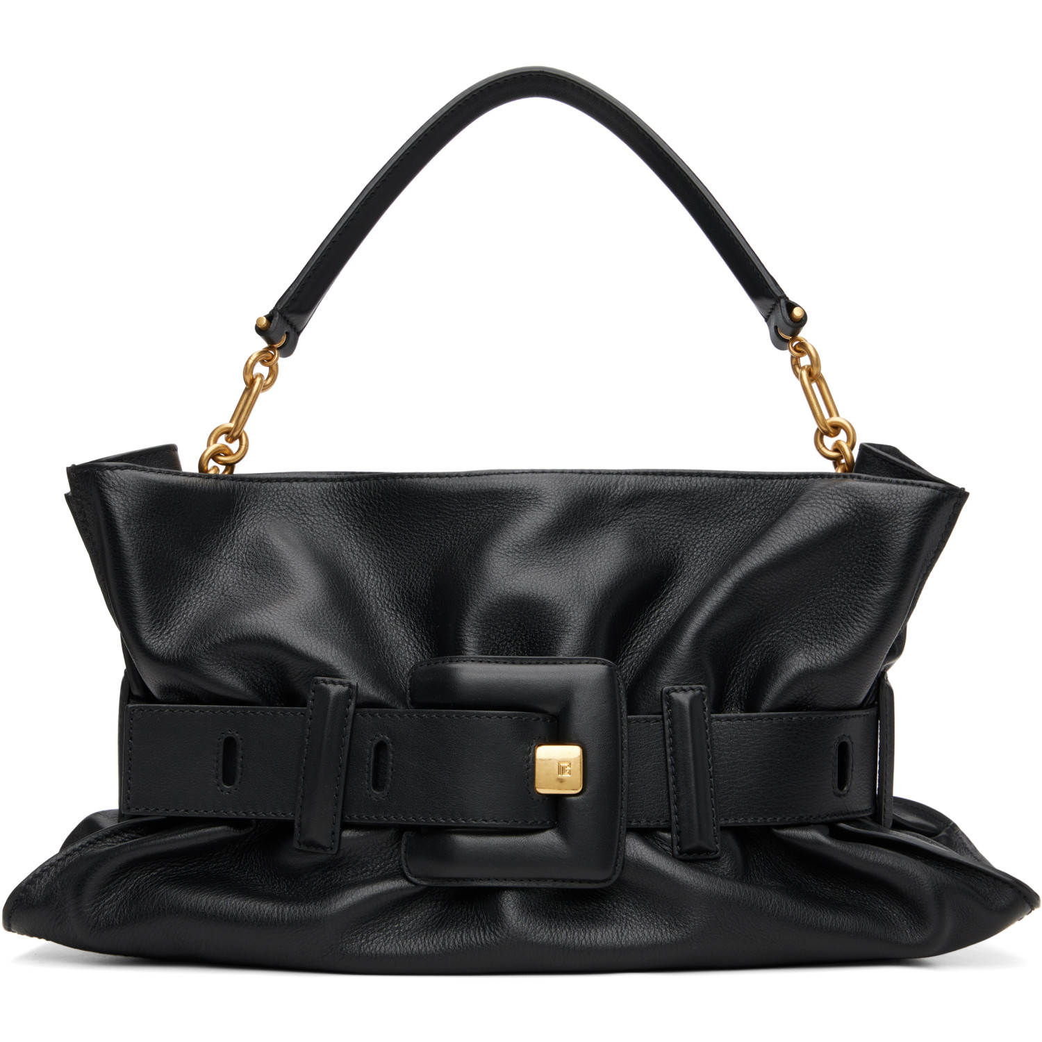 BALMAIN Black Medium Anthem Bag