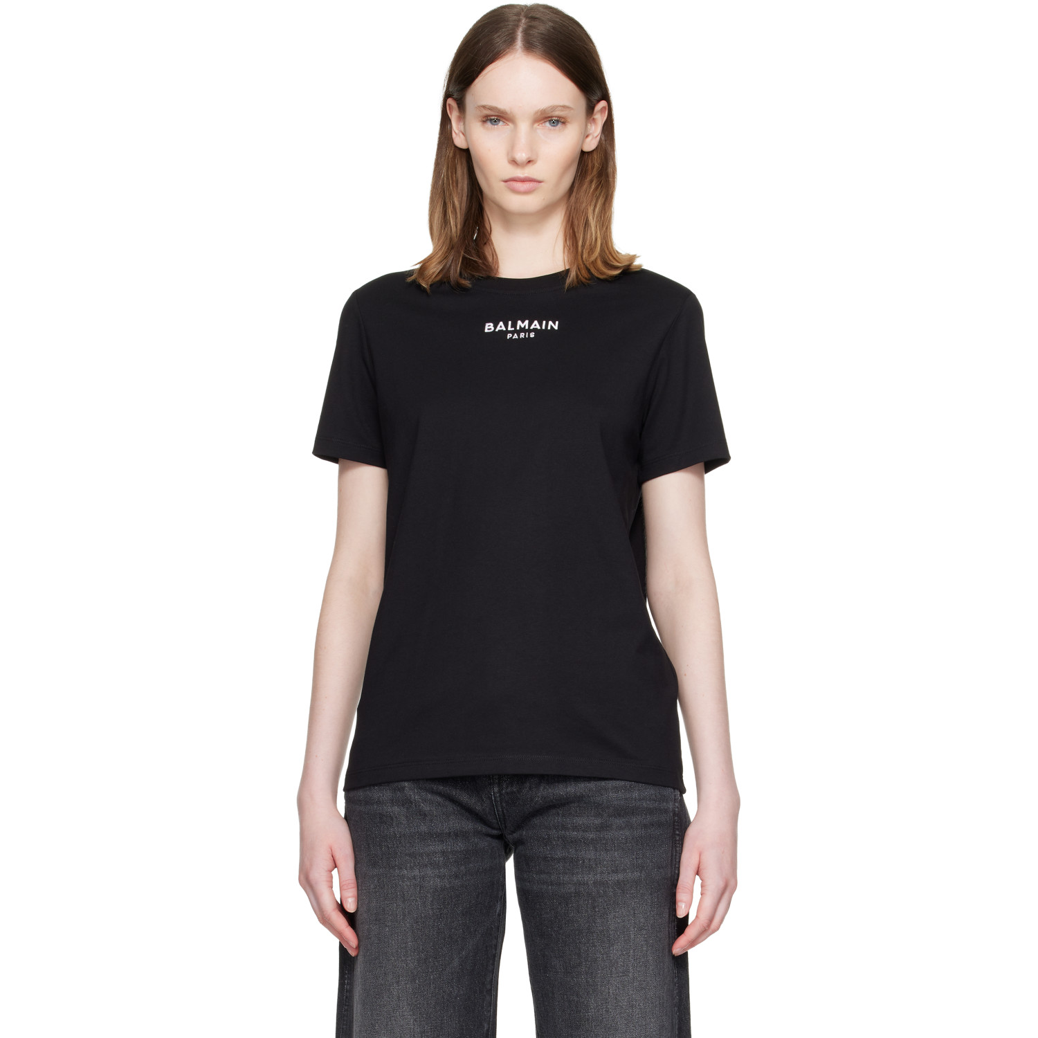 BALMAIN Black 'Givenchy Paris' Print T-shirt