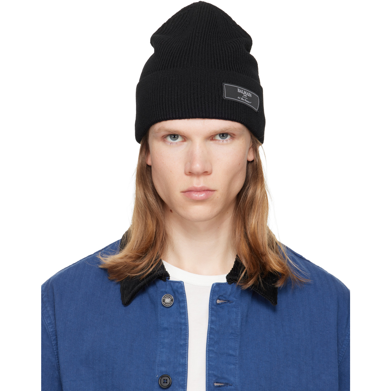 BALMAIN Black Label Wool Beanie