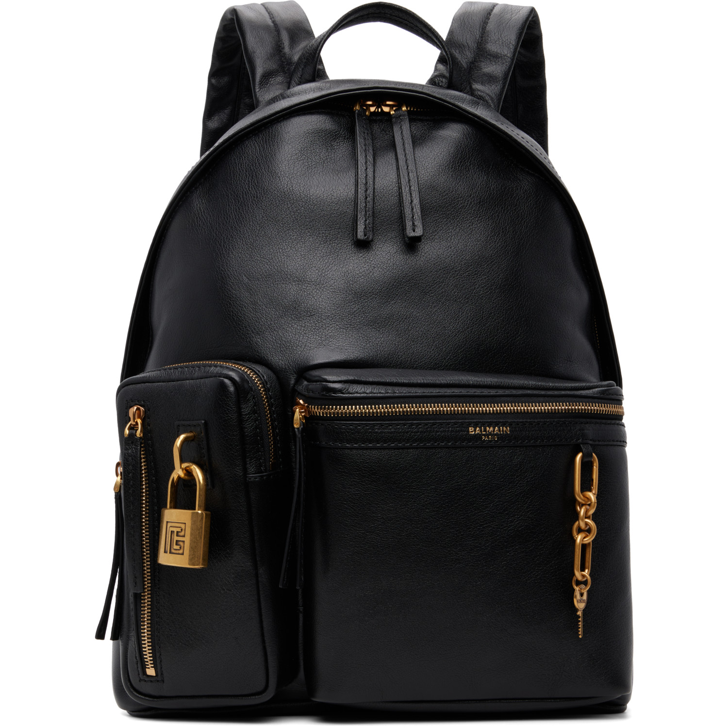 BALMAIN Black Pulse Backpack