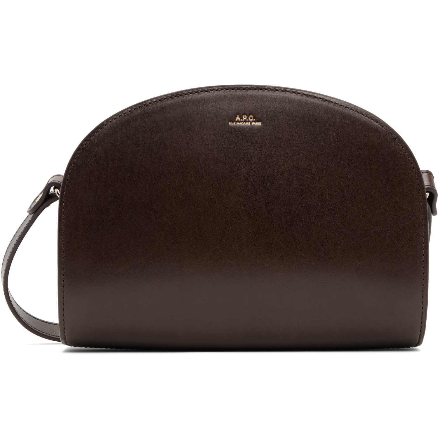 A.P.C. Brown Demi-Lune Bag
