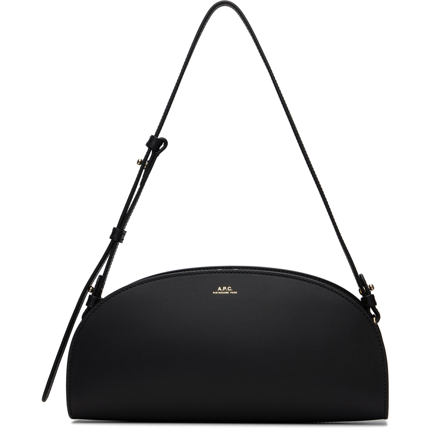 A.P.C. Black Demi-Lune Shoulder Bag
