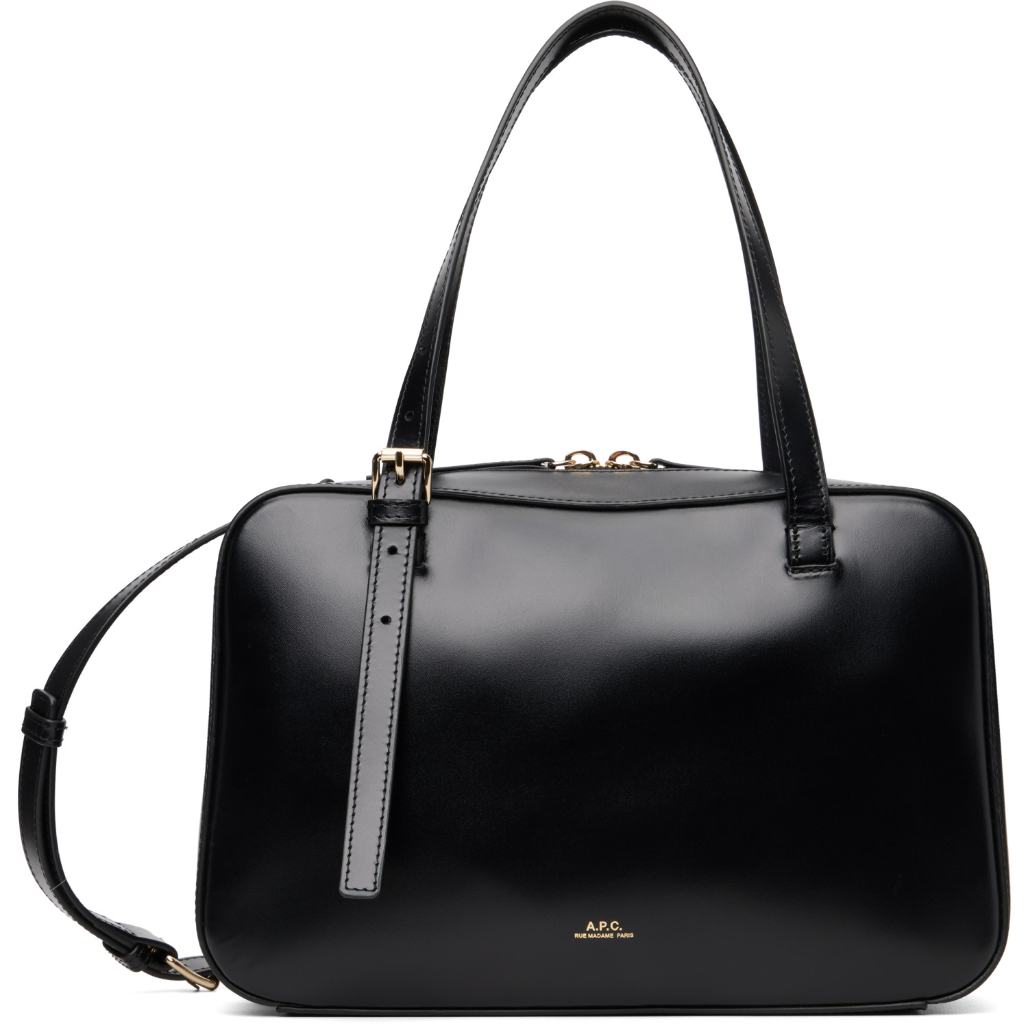 A.P.C. Black Virginie Box Bag