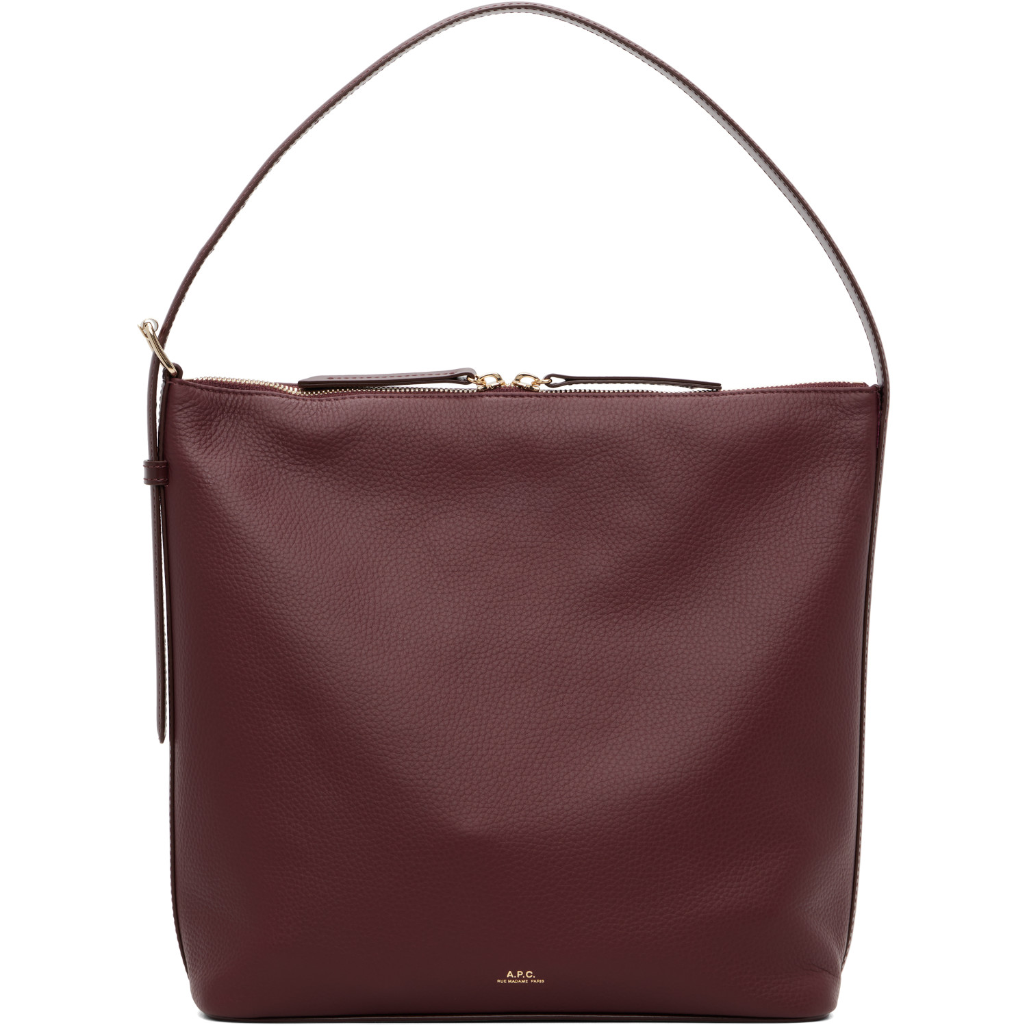 A.P.C. Burgundy Vera Shoulder Bag