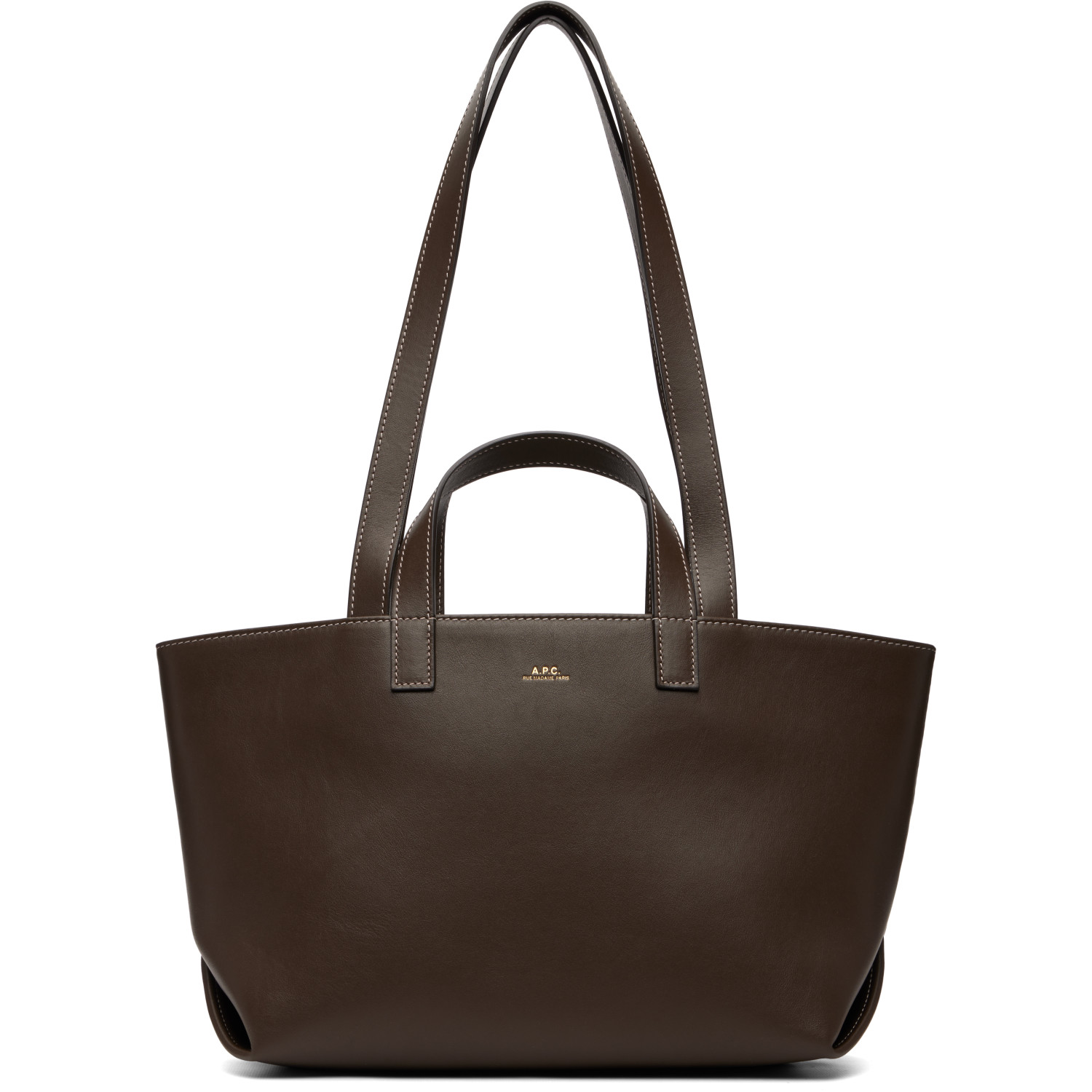 A.P.C. Brown Drummer Small Tote