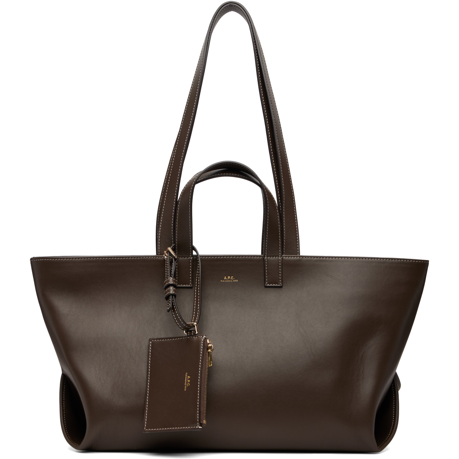 A.P.C. Brown 'Le Drummer' Tote
