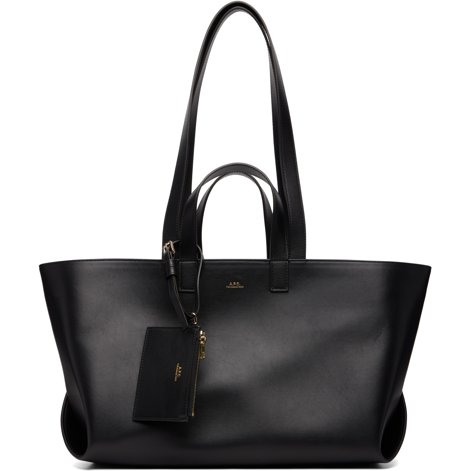 A.P.C. Black 'Le Drummer' Tote