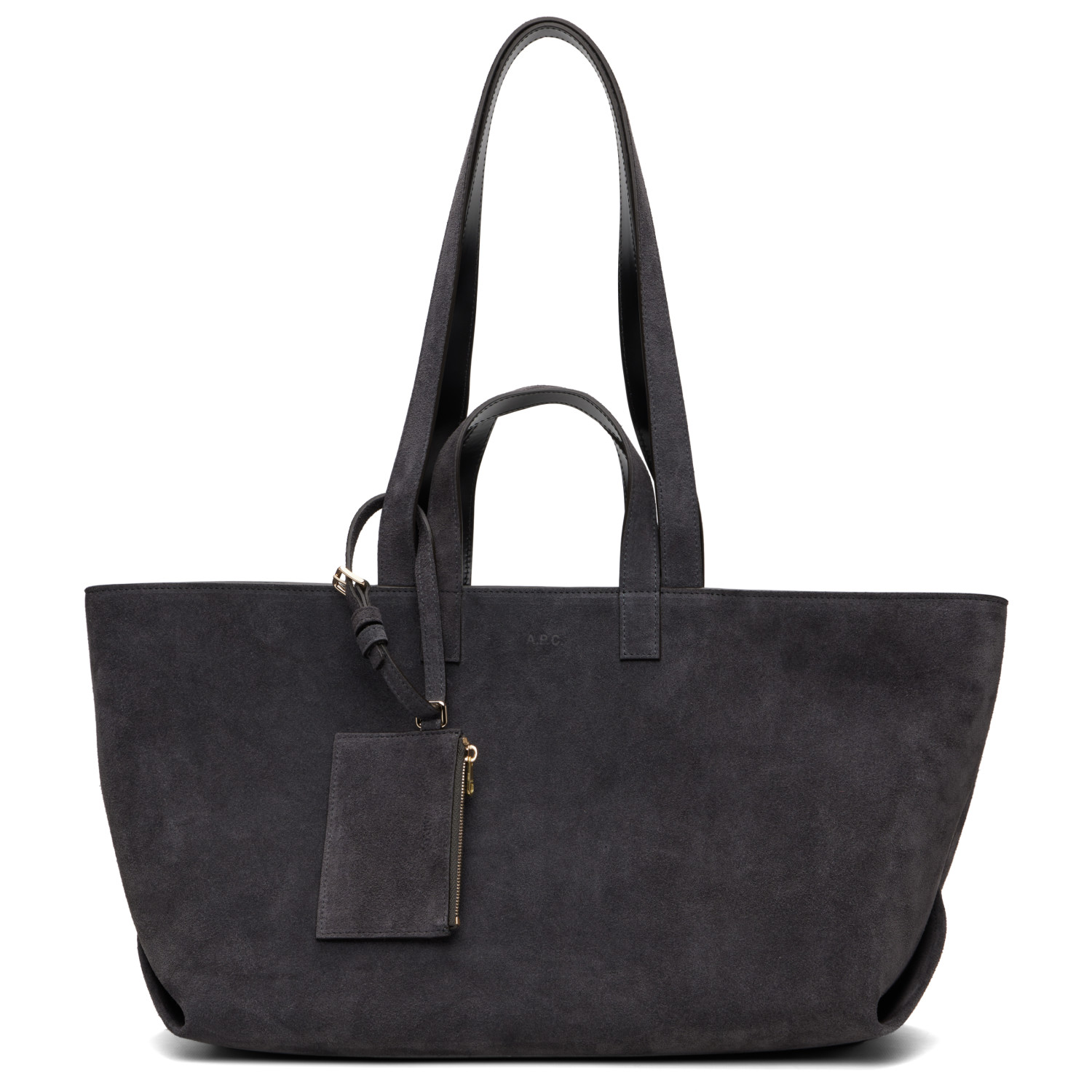 A.P.C. Gray Drummer Tote