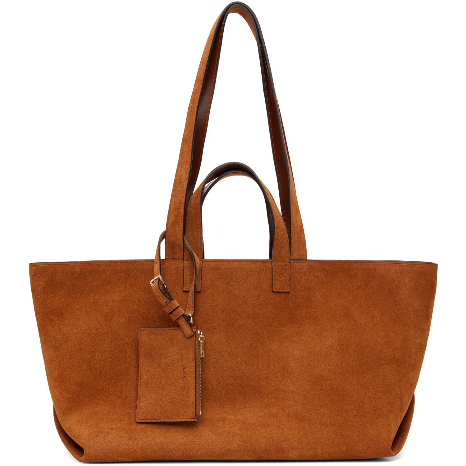 A.P.C. Tan 'Le Drummer' Tote