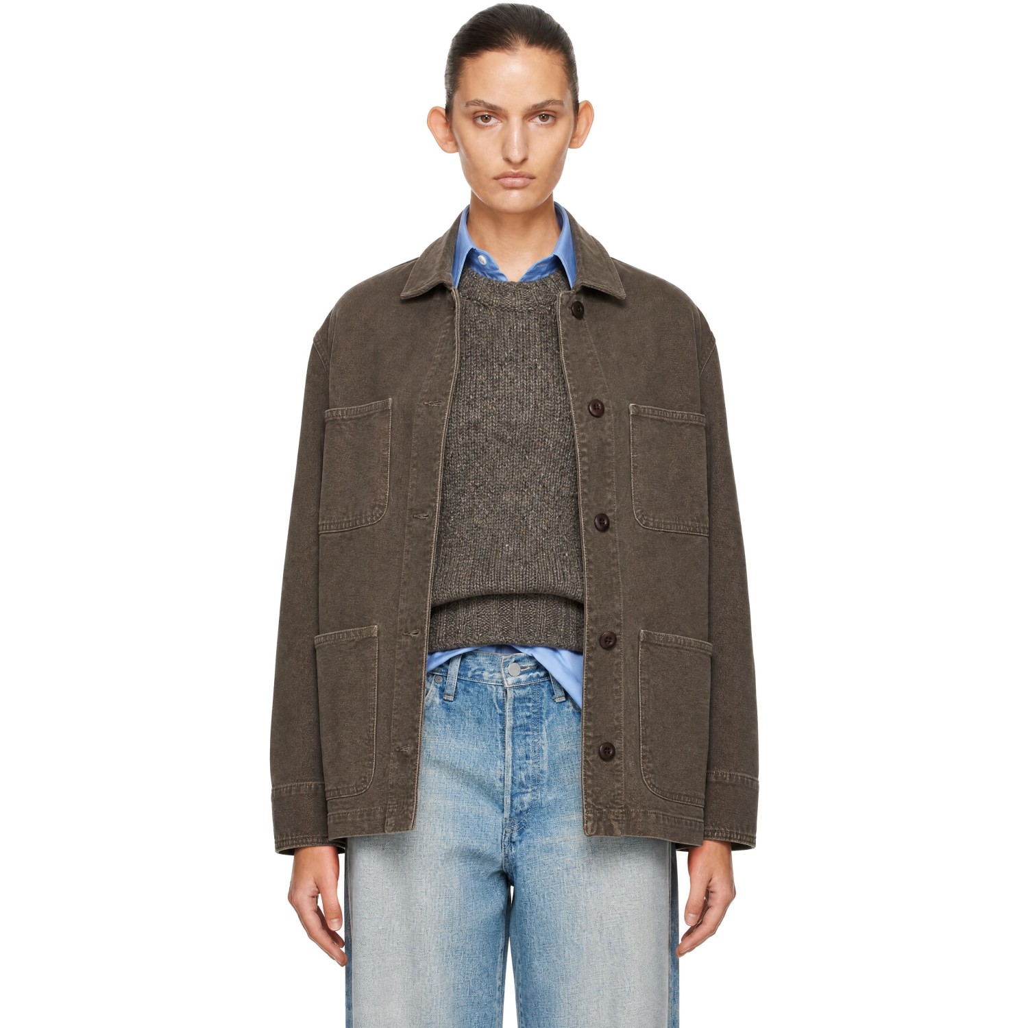A.P.C. Brown Mina Logo Jacket