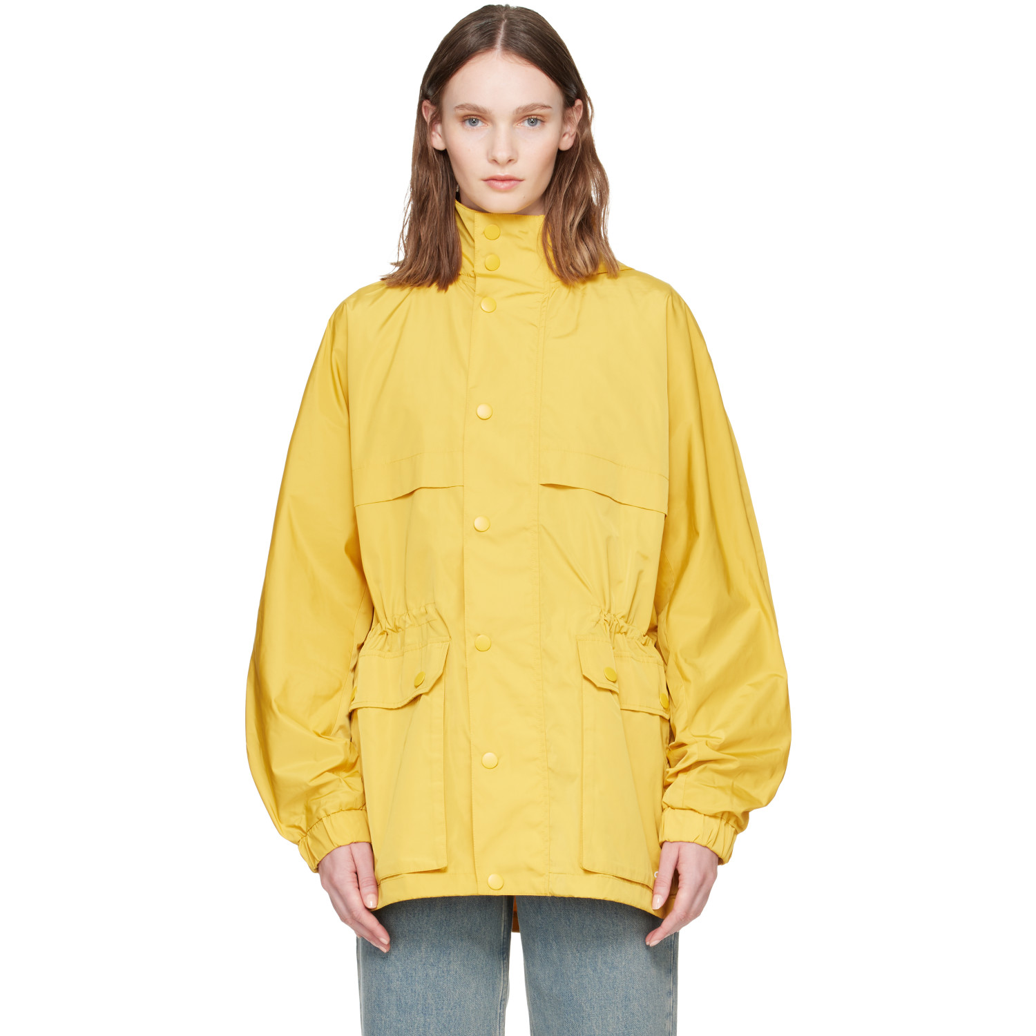 A.P.C. Yellow Valery Windbreaker Parka Jacket