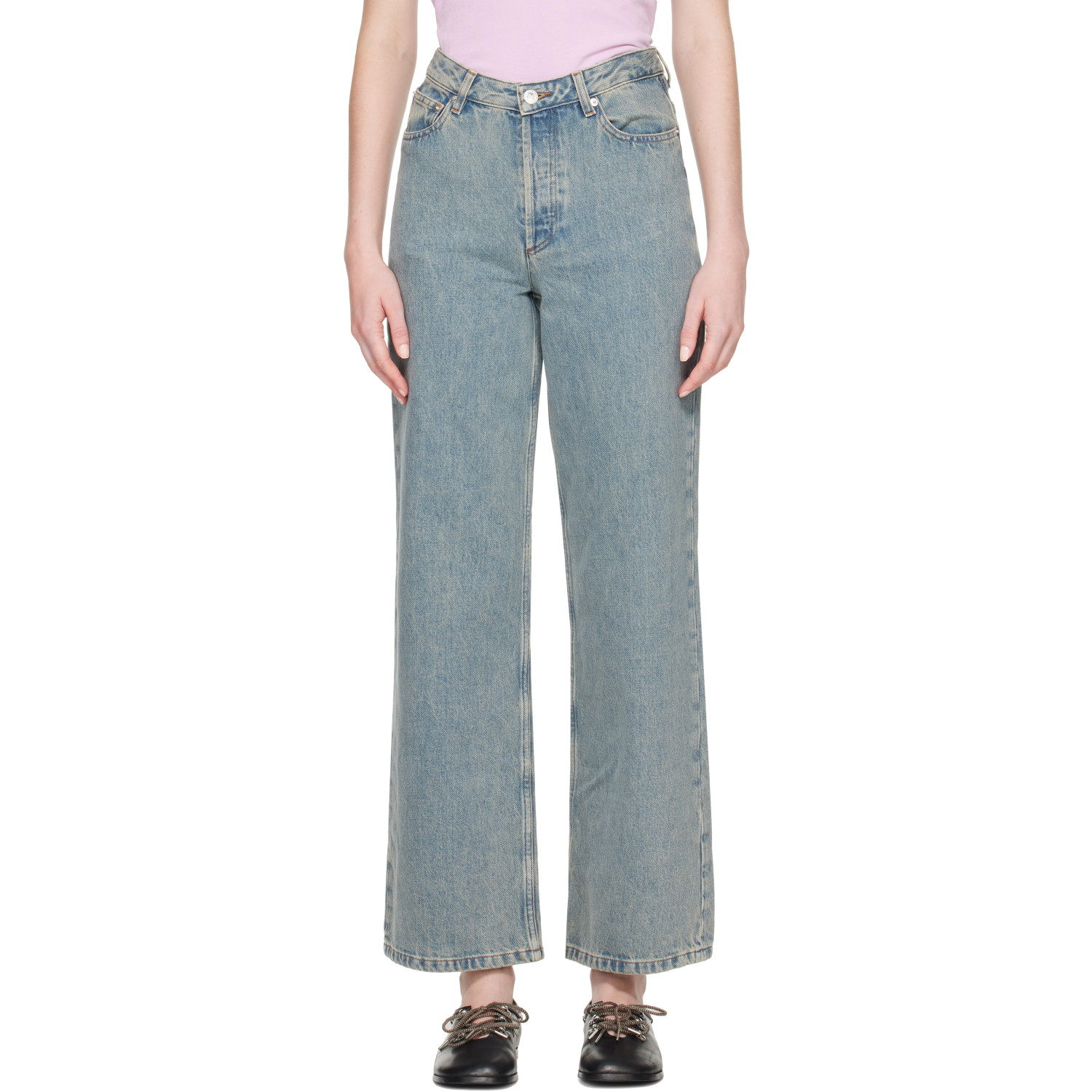 A.p.c. Indigo Elisabeth Jeans In Blue