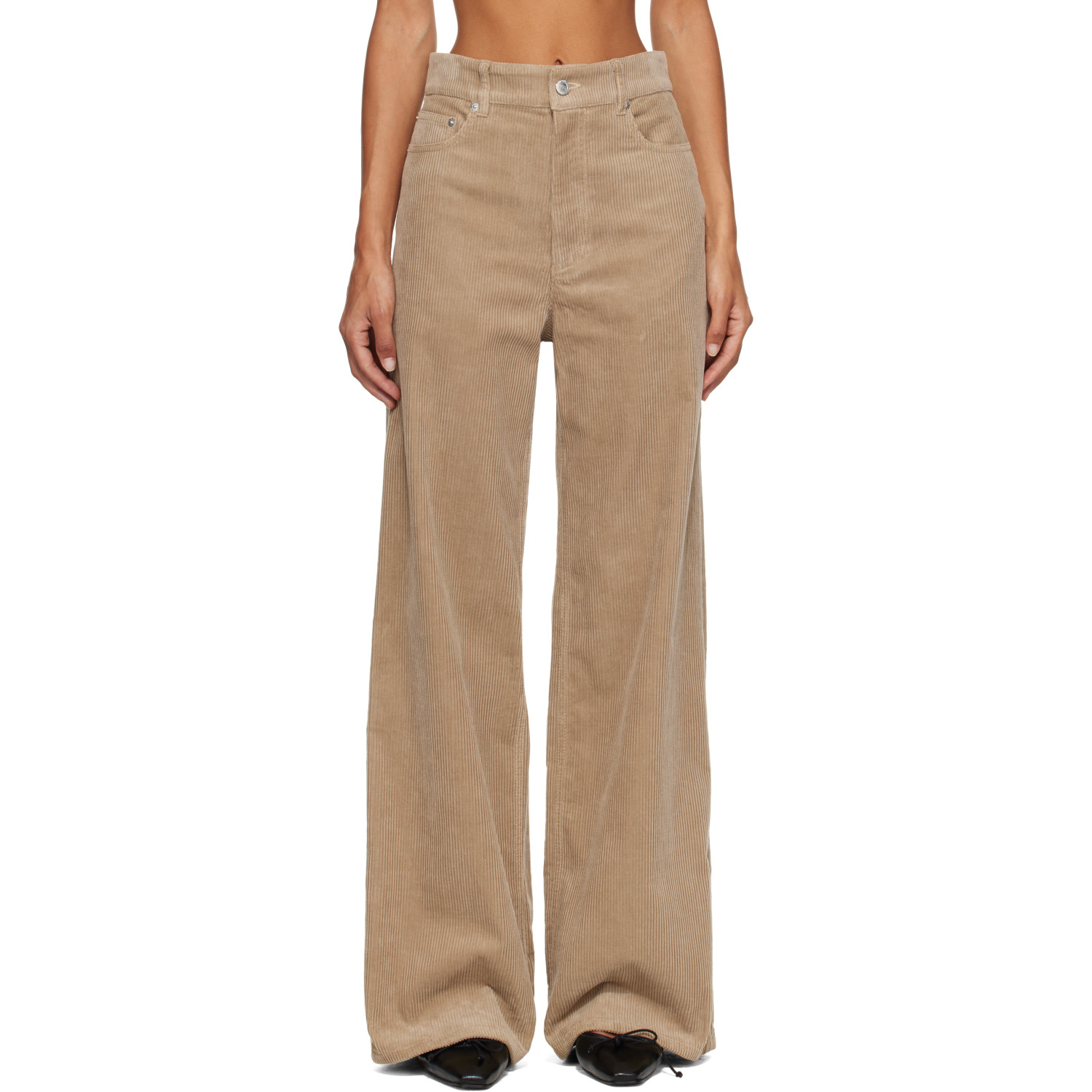 A.P.C. Beige Clyde Trousers