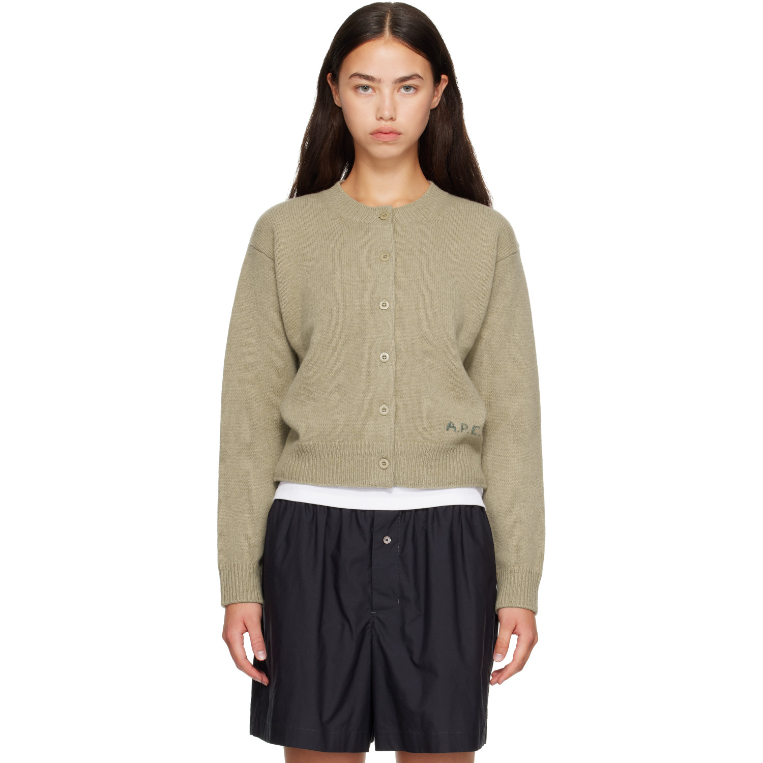 A.P.C. Beige Lila Cardigan