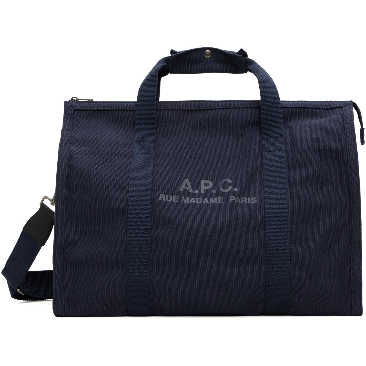 A.P.C. Navy Récupération Gym Duffle Bag