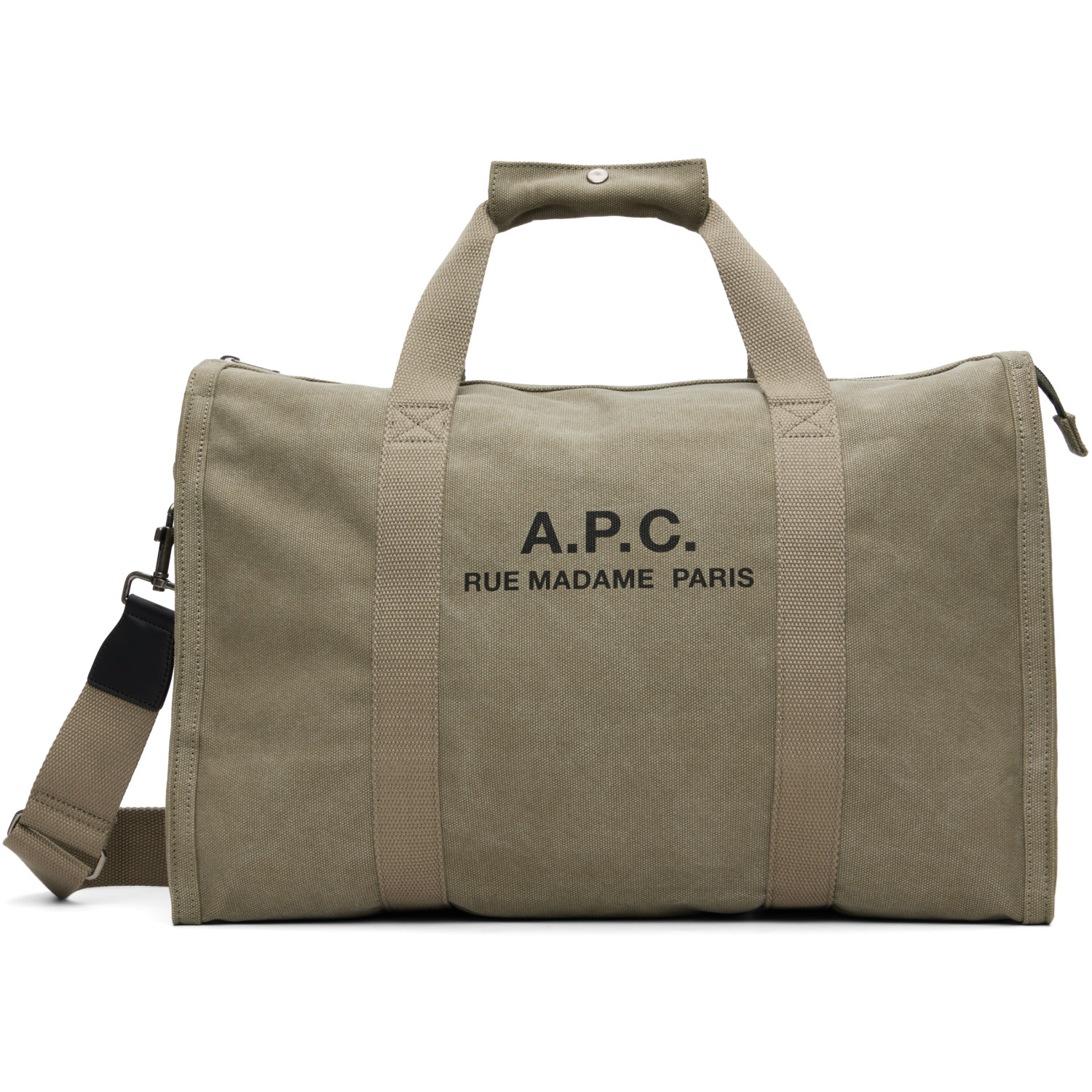 A.P.C. Khaki Recuperation Gym Bag