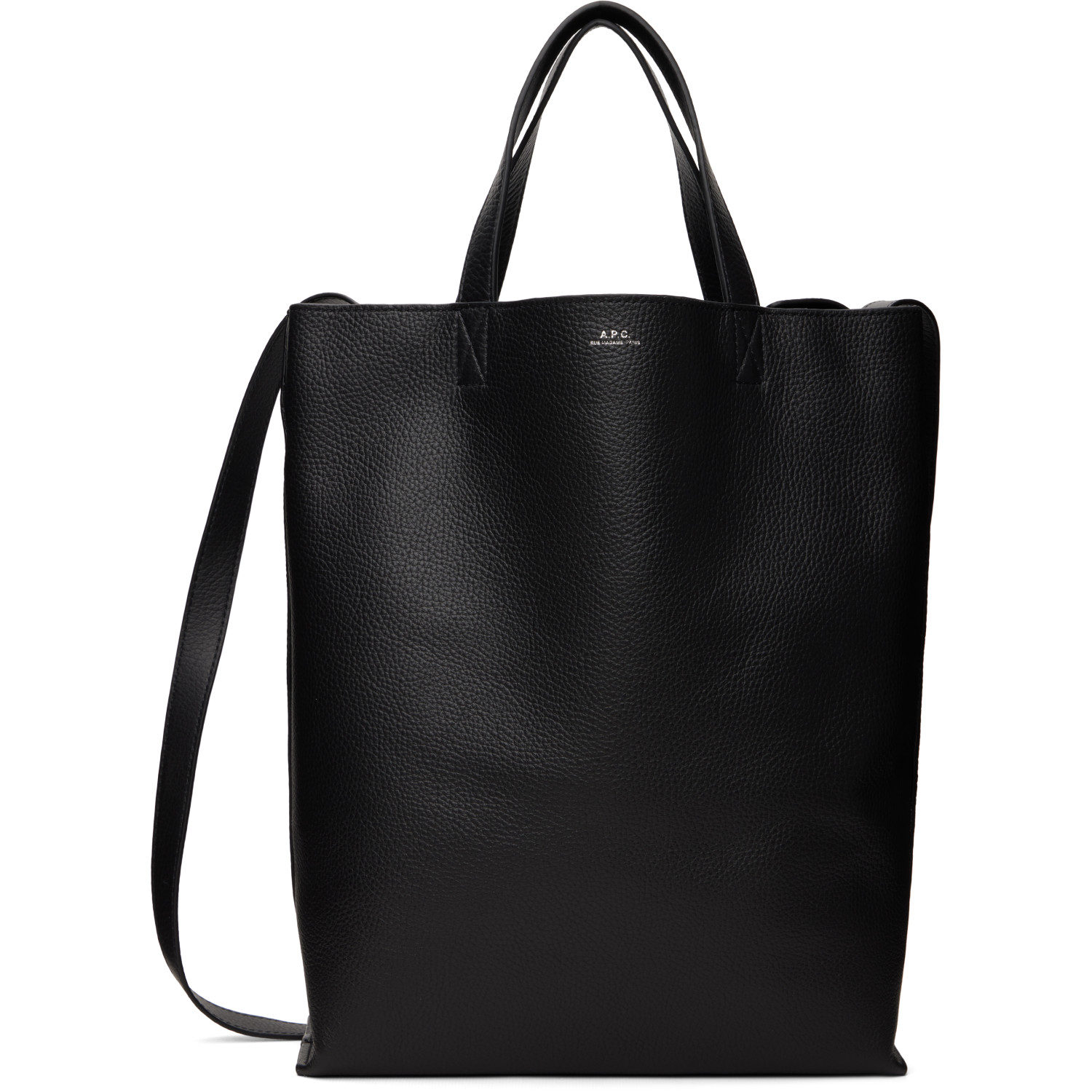 A.P.C. Black Maiko Medium Shopper Tote
