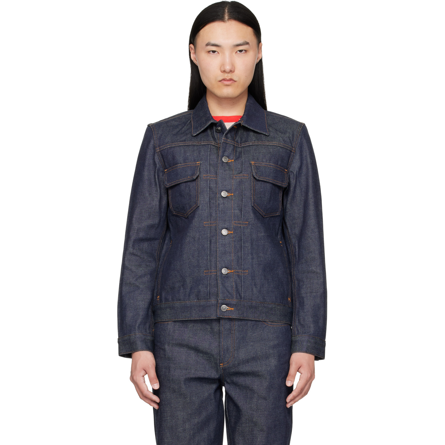 A.P.C. Indigo Jean Denim Work Jacket