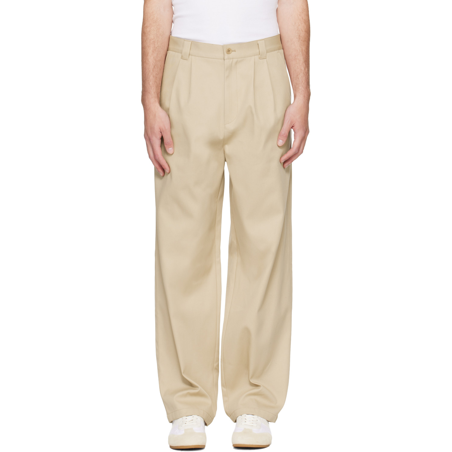 A.P.C. Beige Ricky Trousers