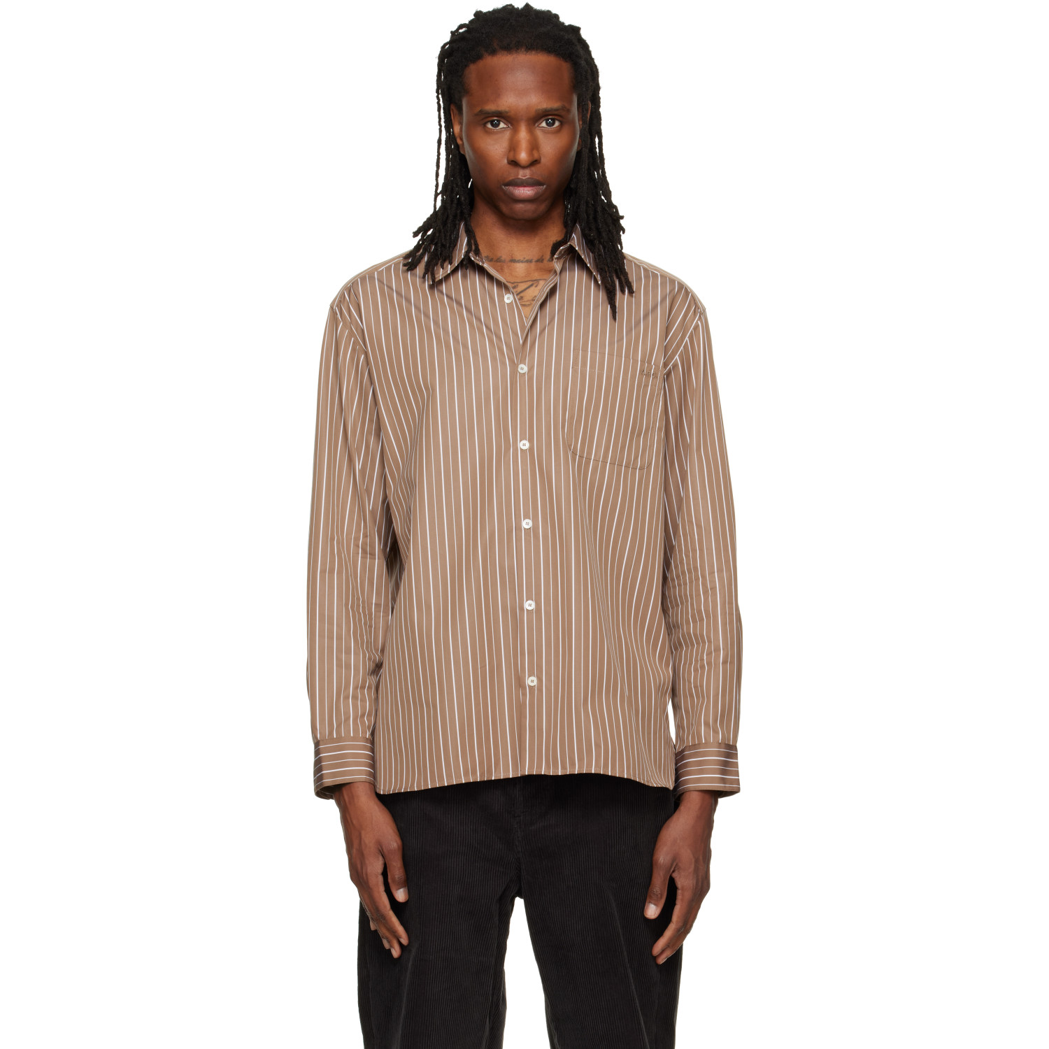 A.P.C. Brown Malo Logo Shirt