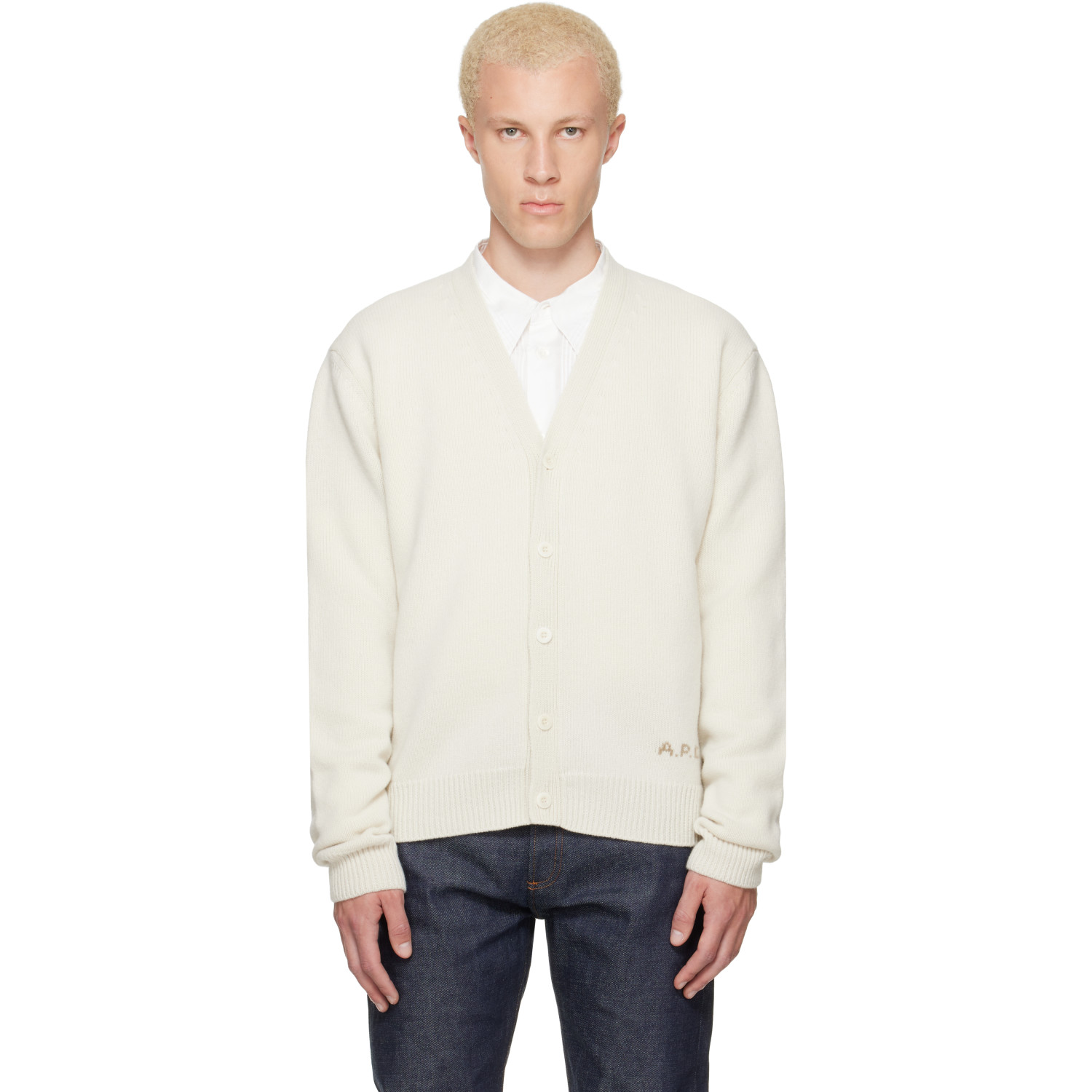 A.P.C. Off-White Kevin Cardigan