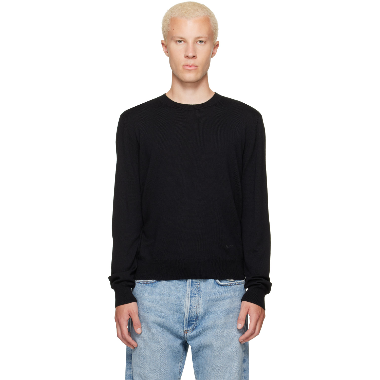 A.P.C. Black Matthieu Wool Sweater