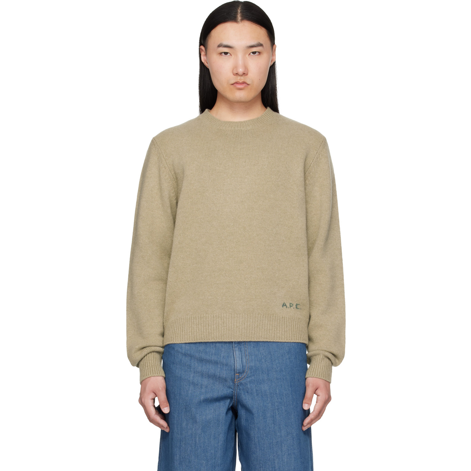 A.P.C. Beige Edmond Sweater