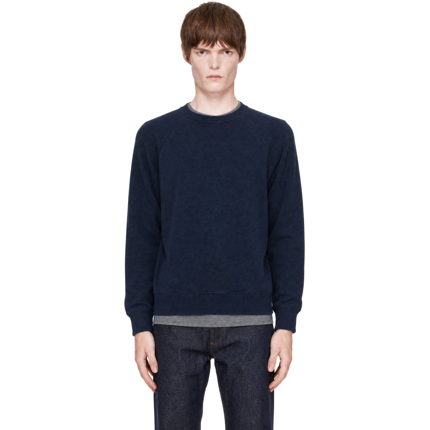 A.P.C. Navy Raglan Sleeves Sweatshirt