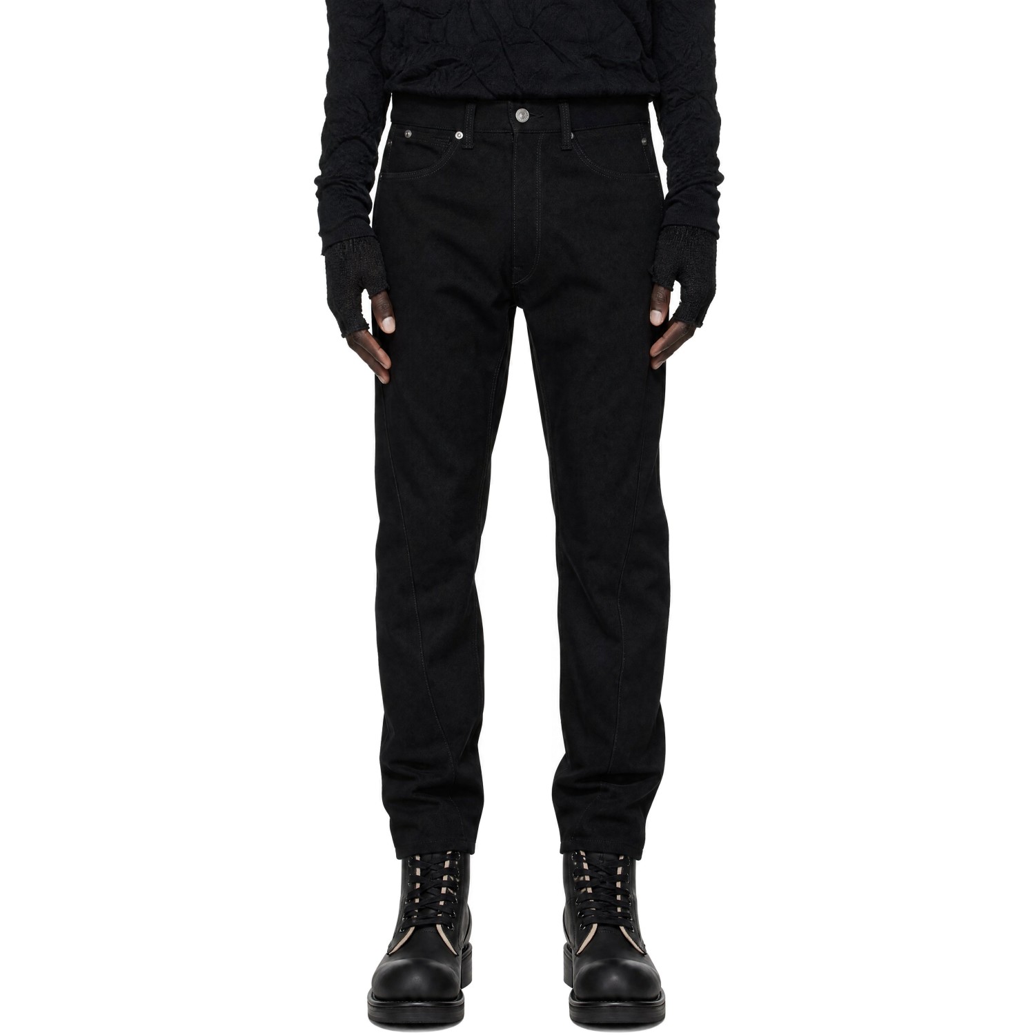Junya Watanabe Black Levi's Edition Wool Trousers
